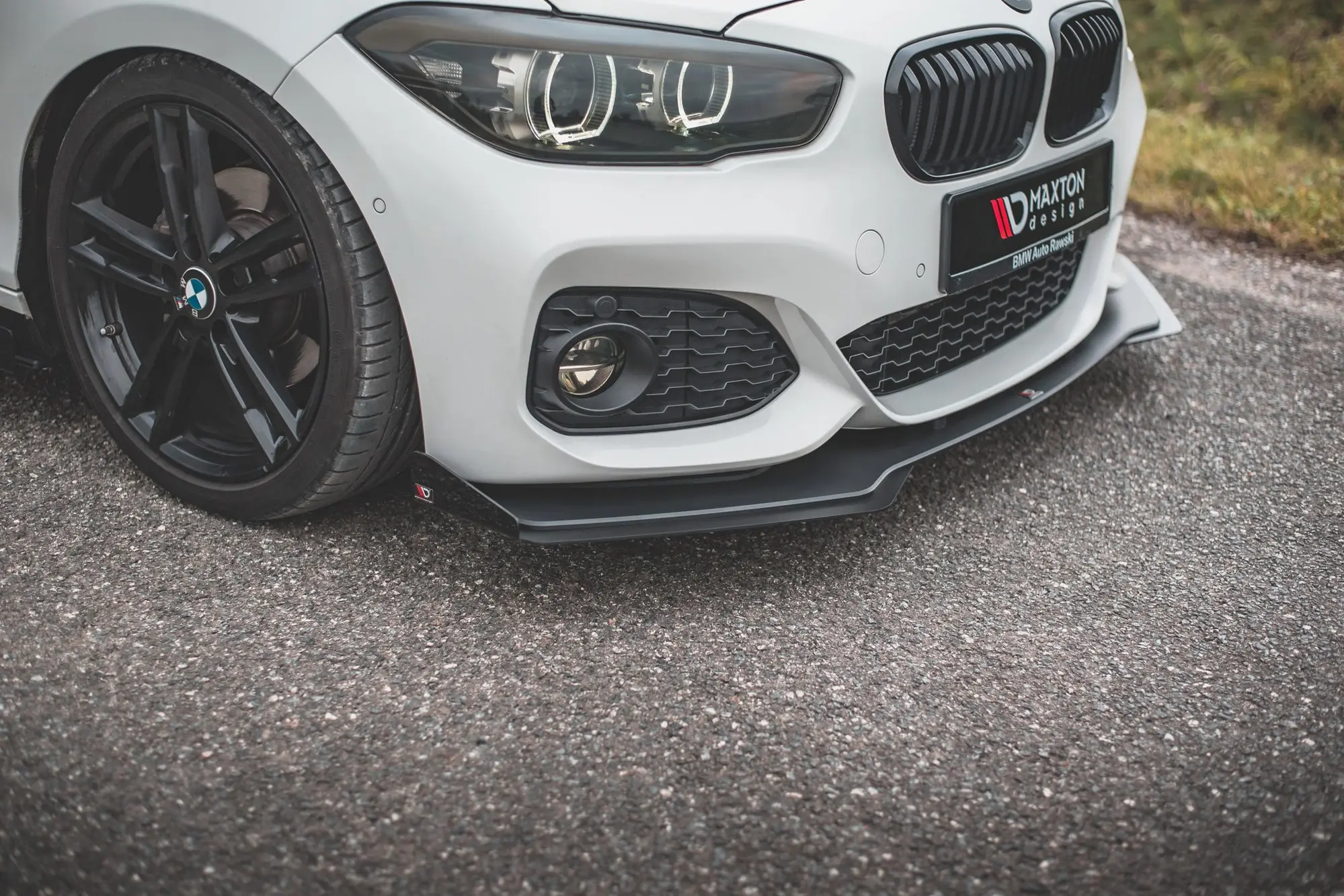 Frontspoiler + Flopper BMW 1 (F20 / F21) M Power LCI 2015 - 2019 / M140i 2017-2019 | V.3 Street Pro Black Edition