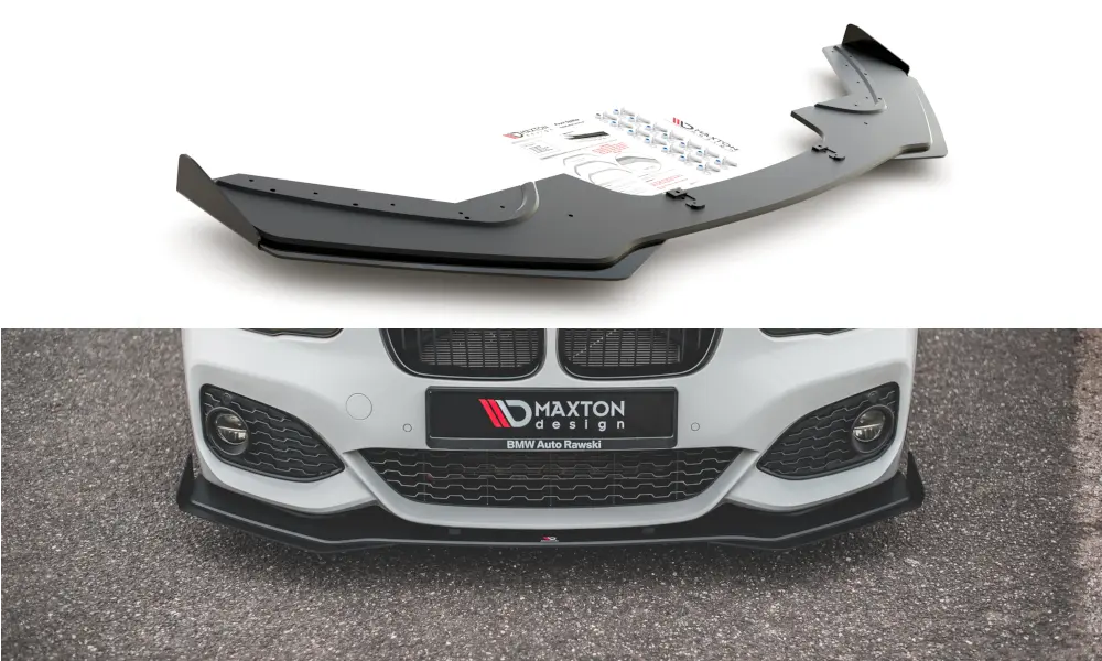 Frontspoiler + Flopper BMW 1 (F20 / F21) M Power LCI 2015 - 2019 / M140i 2017-2019 | V.3 Street Pro Black Edition – bilde 7