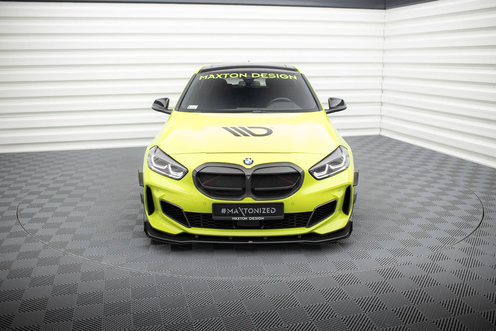 Frontspoiler + Flopper BMW 1 (F40) M-Pack / BMW M135i (F40) 2019 - 2024 | Street Pro Black Edition – bilde 2
