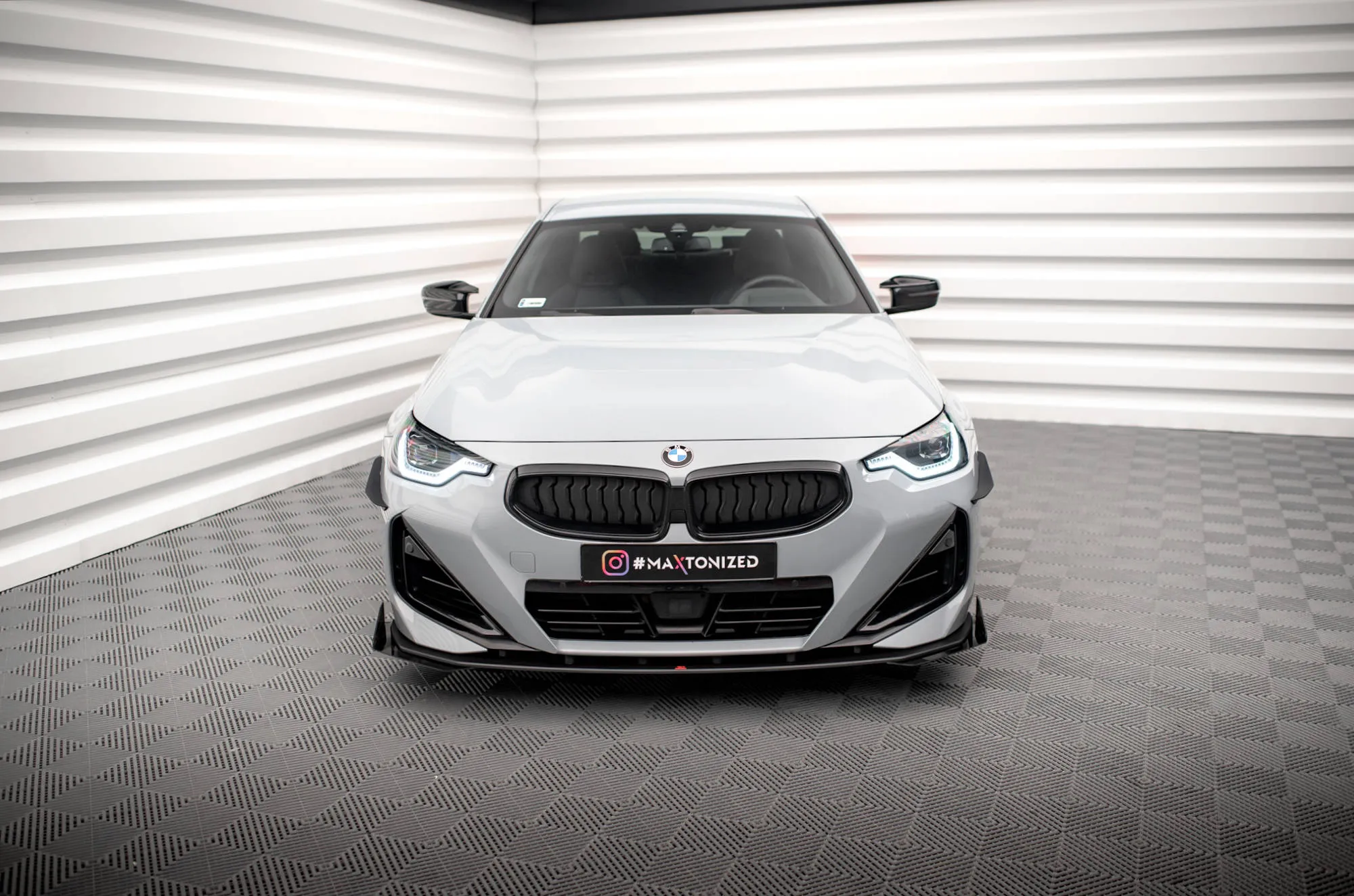 Frontspoiler + Flopper BMW 2 Coupe (G42) M-Pack 2021 -> | Street Pro Black Edition – bilde 2