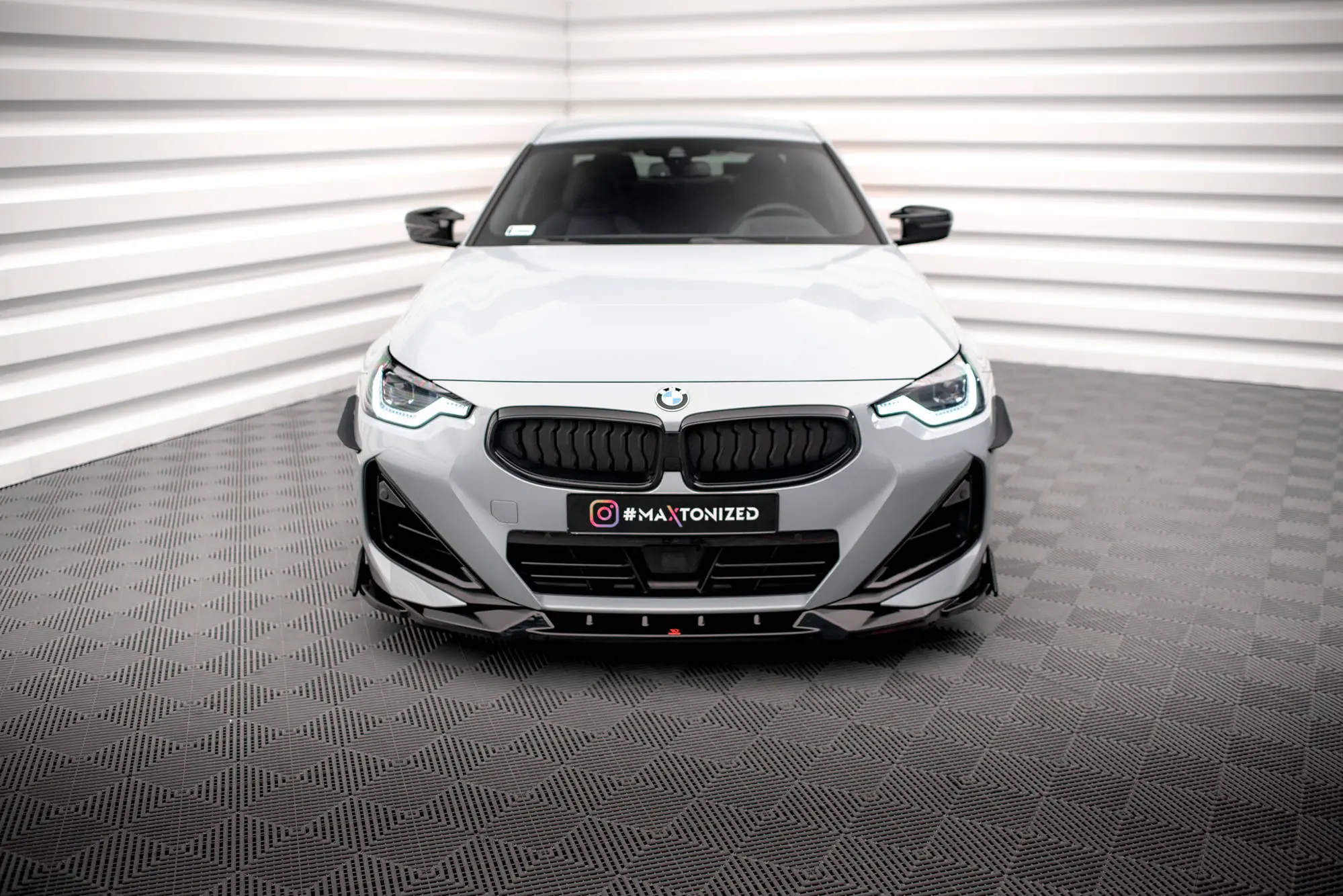 Frontspoiler + Flopper BMW 2 Coupe (G42) M-Pack 2021 ->  | V.2 Glossy Black Edition