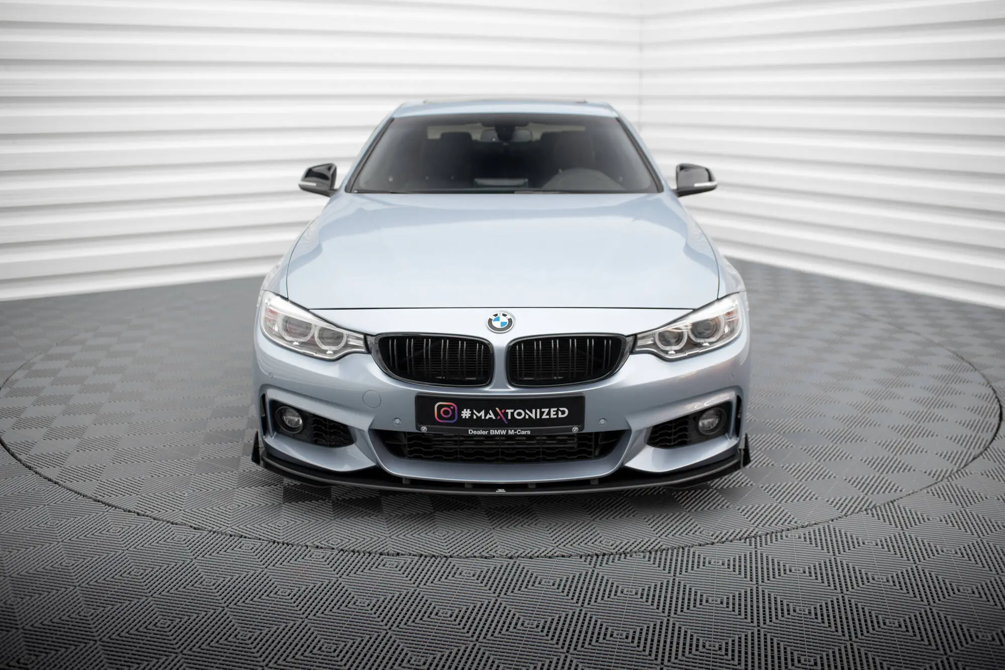 Frontspoiler + flopper BMW 4 Coupe (F32) M-Pakke 2013 - 2020 | Street Pro Black Edition – bilde 3