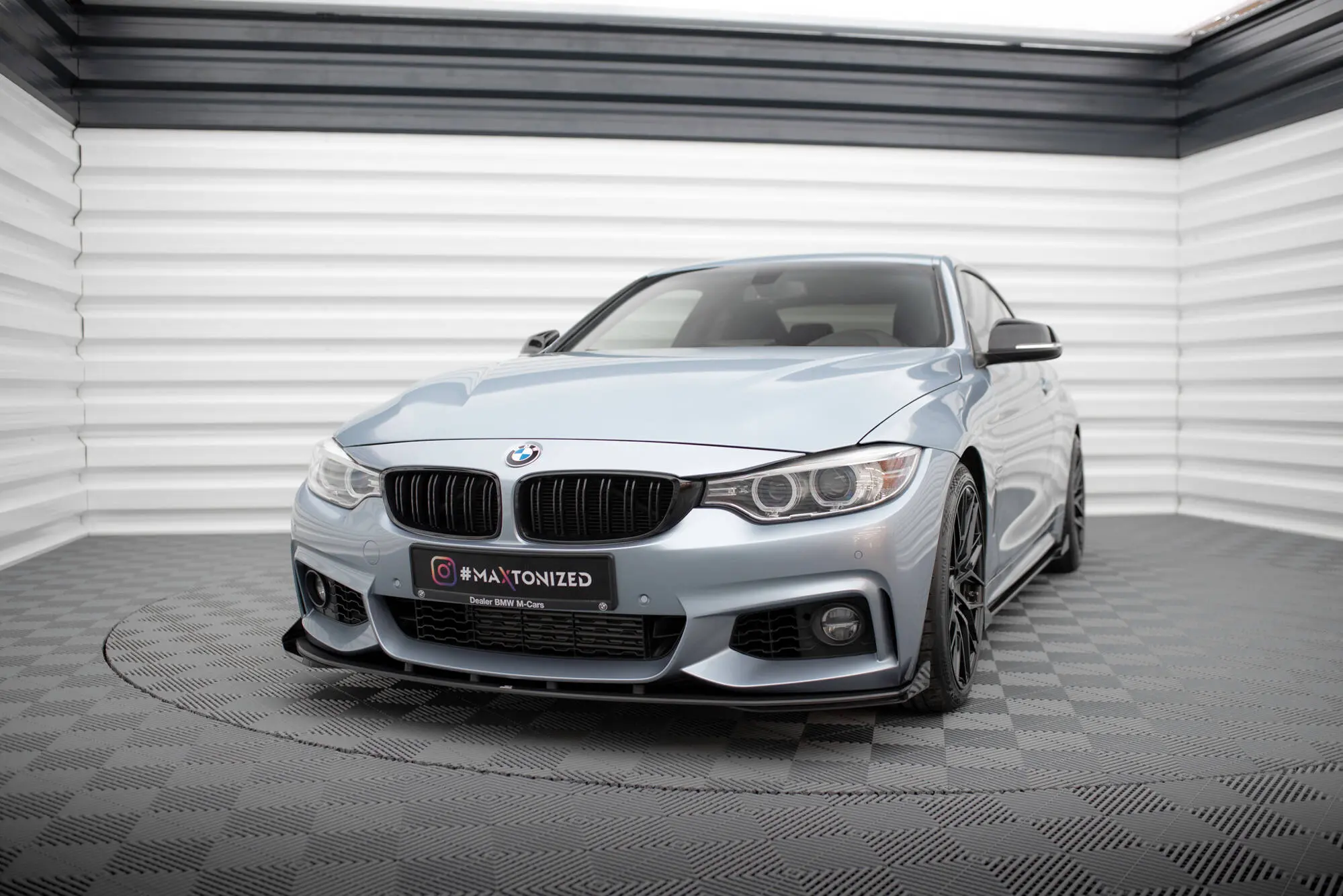 Frontspoiler + flopper BMW 4 Coupe (F32) M-Pakke 2013 - 2020 | Street Pro Black Edition – bilde 4