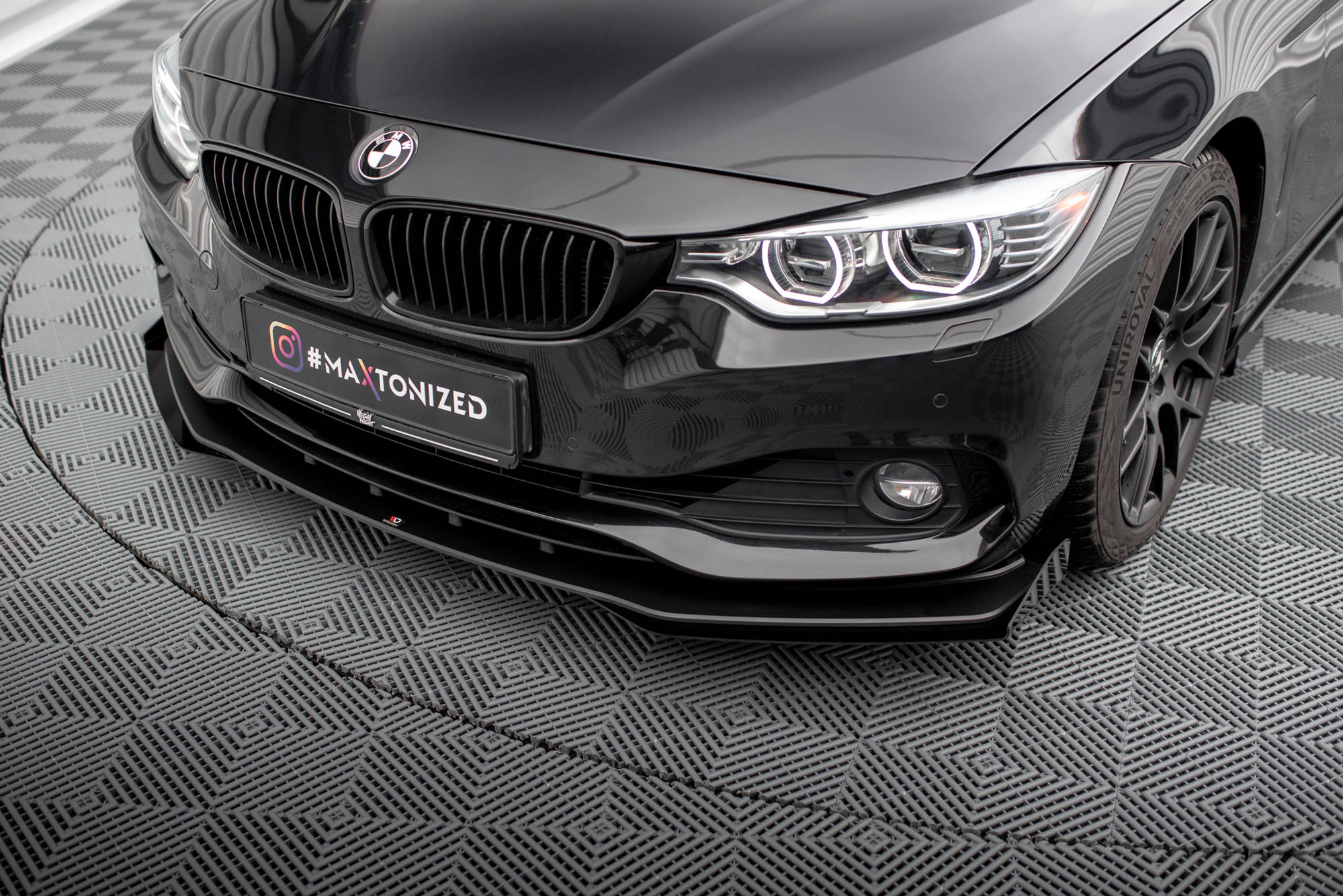 Frontspoiler + Flopper BMW 4 Gran Coupe (F36) 2014-2017 | Street Pro Black Edition