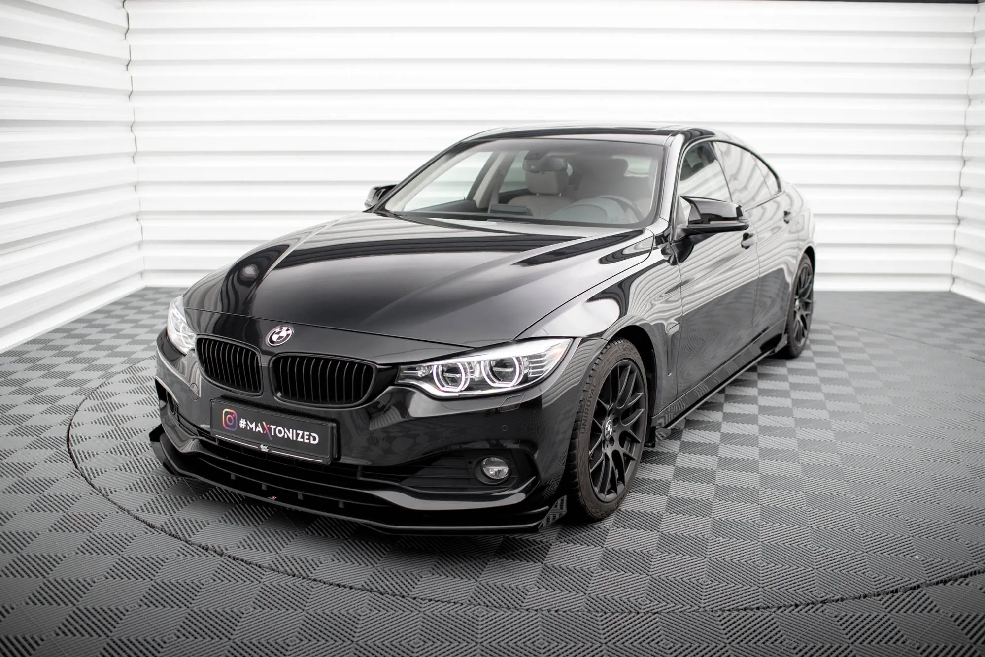 Frontspoiler + Flopper BMW 4 Gran Coupe (F36) 2014-2017 | Street Pro Black Edition – bilde 2
