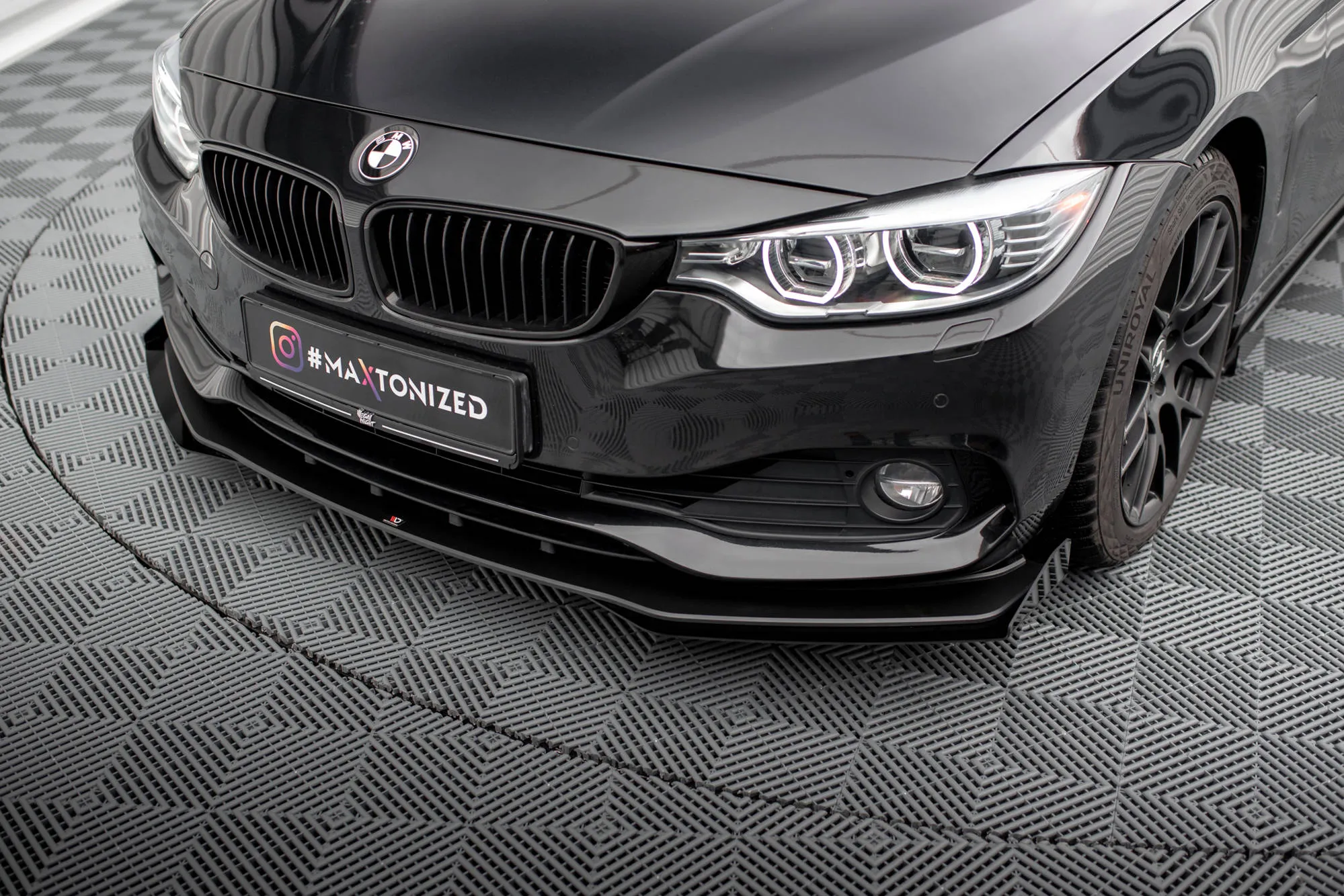 Frontspoiler + Flopper BMW 4 Gran Coupe (F36) 2014-2017 | Street Pro Black Edition – bilde 3