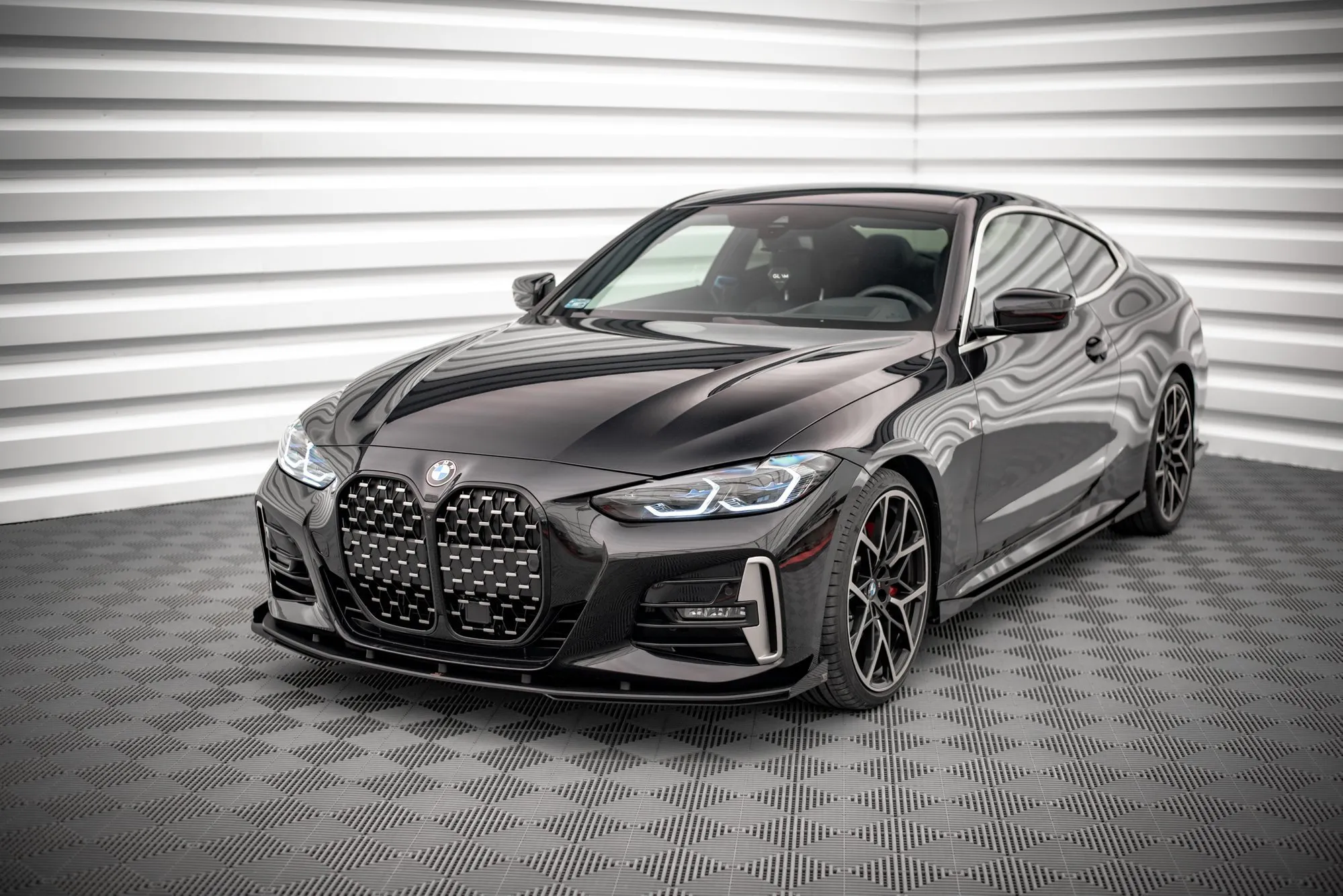 Frontspoiler + Flopper BMW 4 (M-Pack/M440i) (G22/G23) 2020 -> | Street Pro Black Edition
