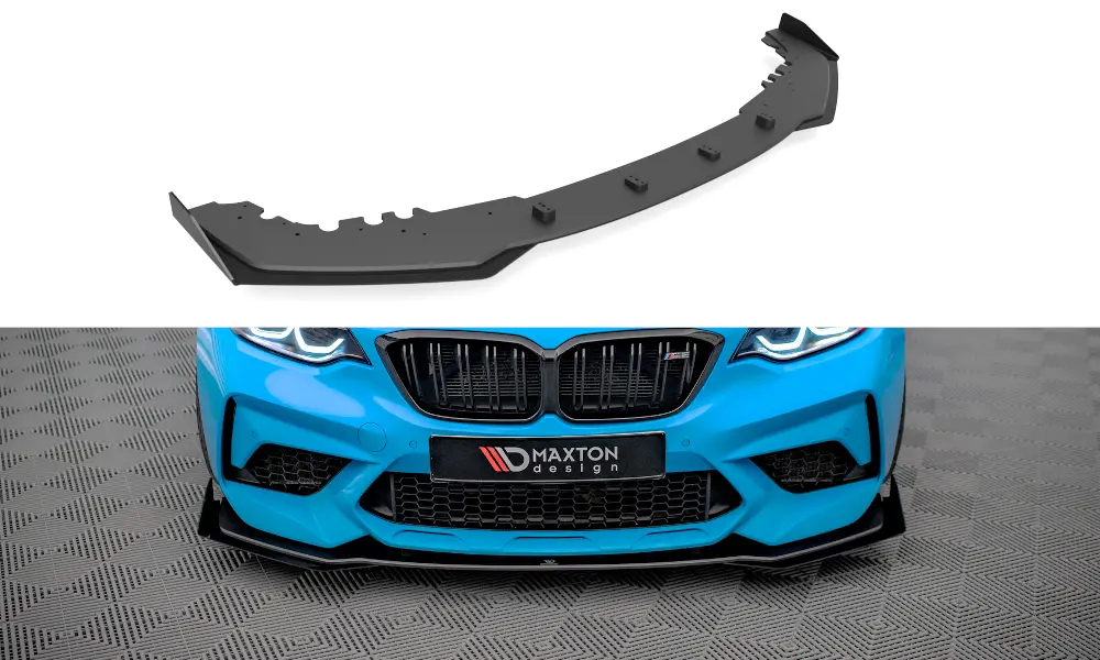 Frontspoiler + Flopper BMW M2 Competition (F87) 2016-2020 | V.1 Street Pro Black Edition – bilde 3