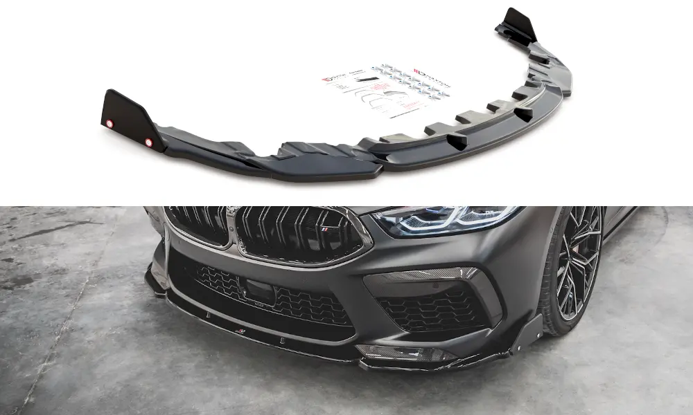 Frontspoiler + Flopper BMW M8 Gran Coupe (F93) 2019-> | V.3 Glossy Black Edition – bilde 2