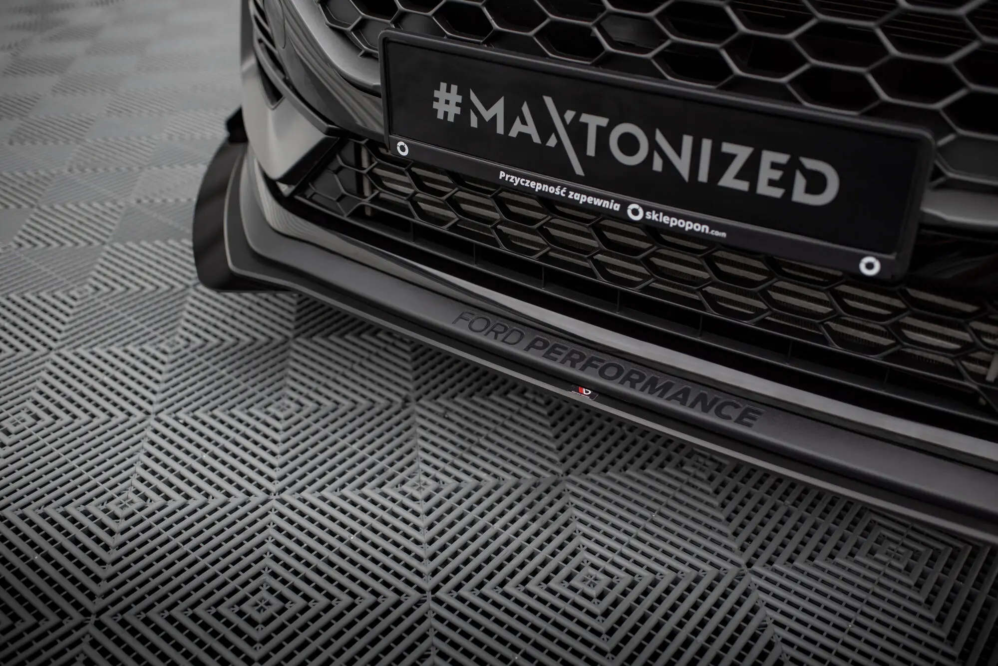 Frontspoiler + flopper Ford Fiesta Mk7 ST Facelift 2021 - 2023 | Street Pro Black Edition