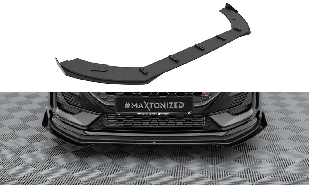 Frontspoiler + flopper Ford Fiesta Mk7 ST Facelift 2021 - 2023 | Street Pro Black Edition – bilde 2