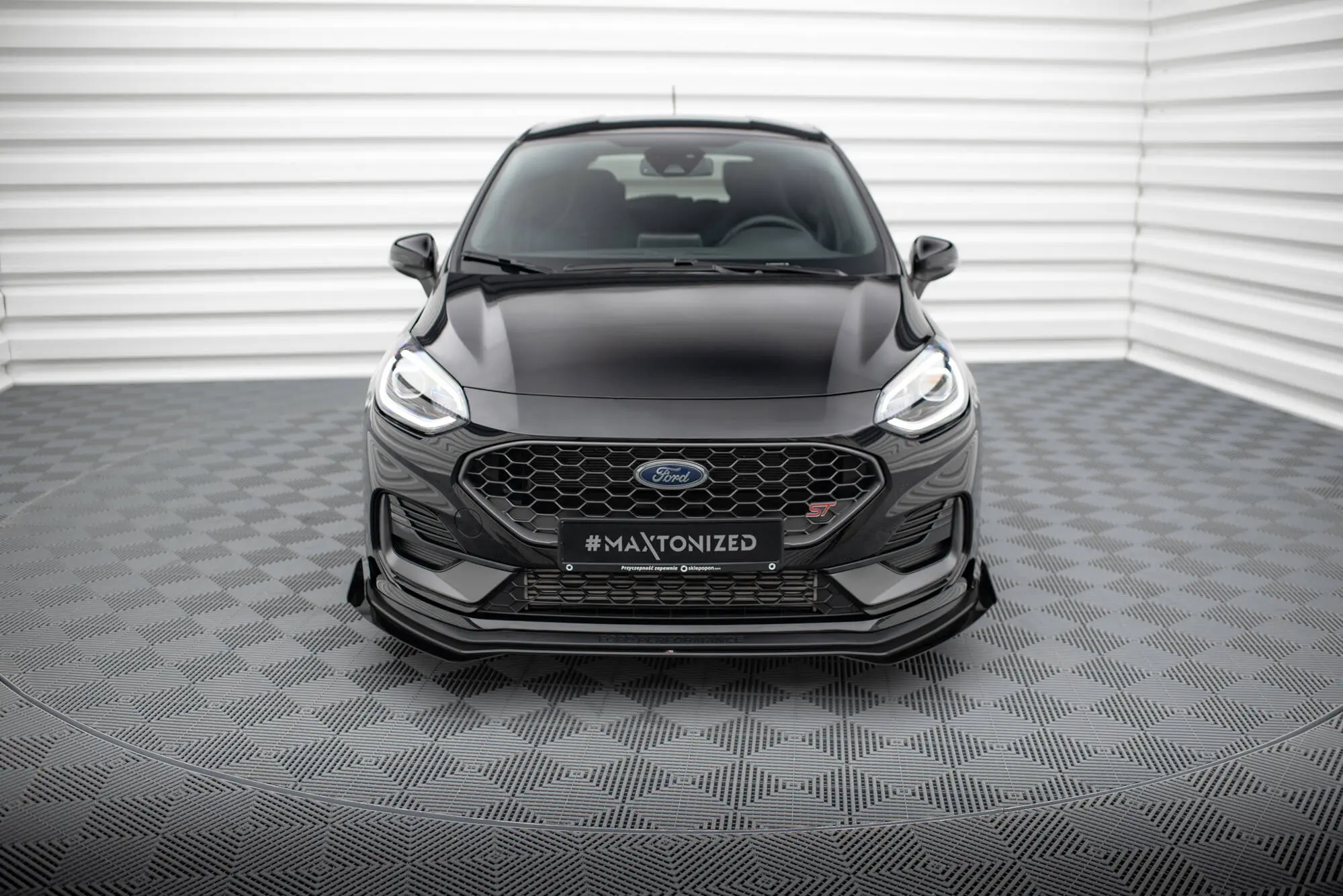 Frontspoiler + flopper Ford Fiesta Mk7 ST Facelift 2021 - 2023 | Street Pro Black Edition – bilde 3