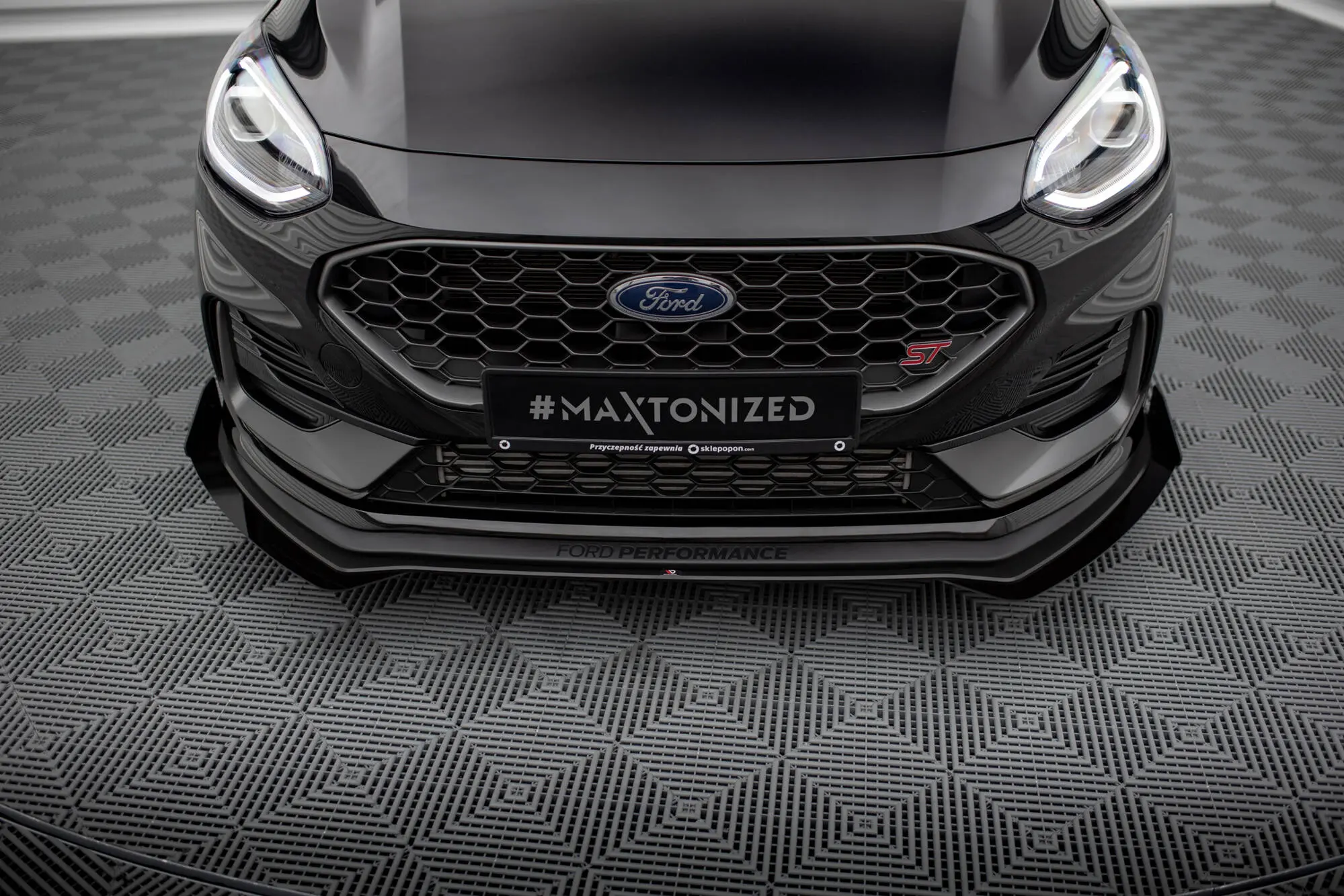 Frontspoiler + flopper Ford Fiesta Mk7 ST Facelift 2021 - 2023 | Street Pro Black Edition – bilde 5