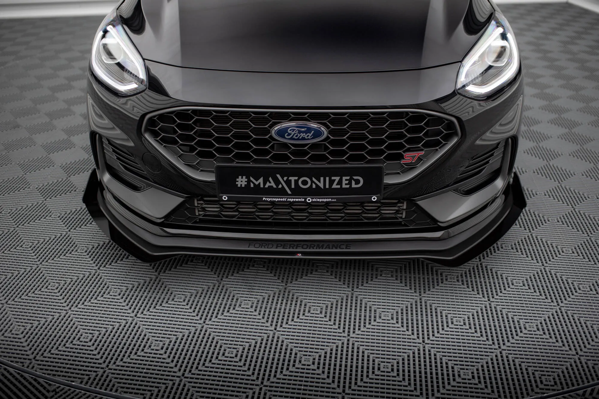 Frontspoiler + Flopper Ford Fiesta Mk7 ST Facelift 2021 - 2023 | Street Pro Black Edition – bilde 3