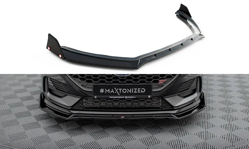 Frontspoiler + flopper Ford Fiesta Mk7 ST Facelift 2021 - 2023 | V.4 Glossy Black Edition – bilde 2