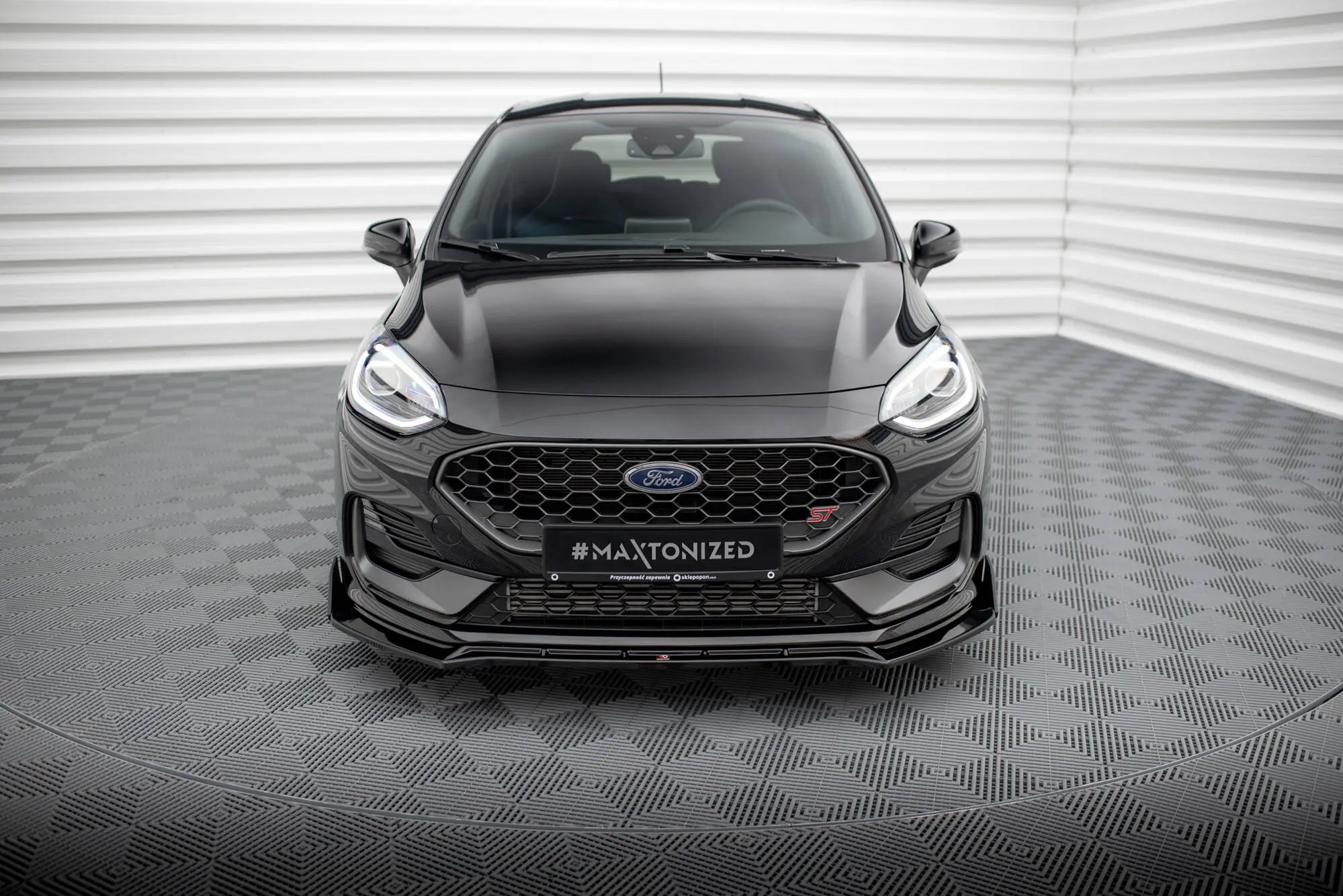 Frontspoiler + flopper Ford Fiesta Mk7 ST Facelift 2021 - 2023 | V.4 Glossy Black Edition – bilde 5