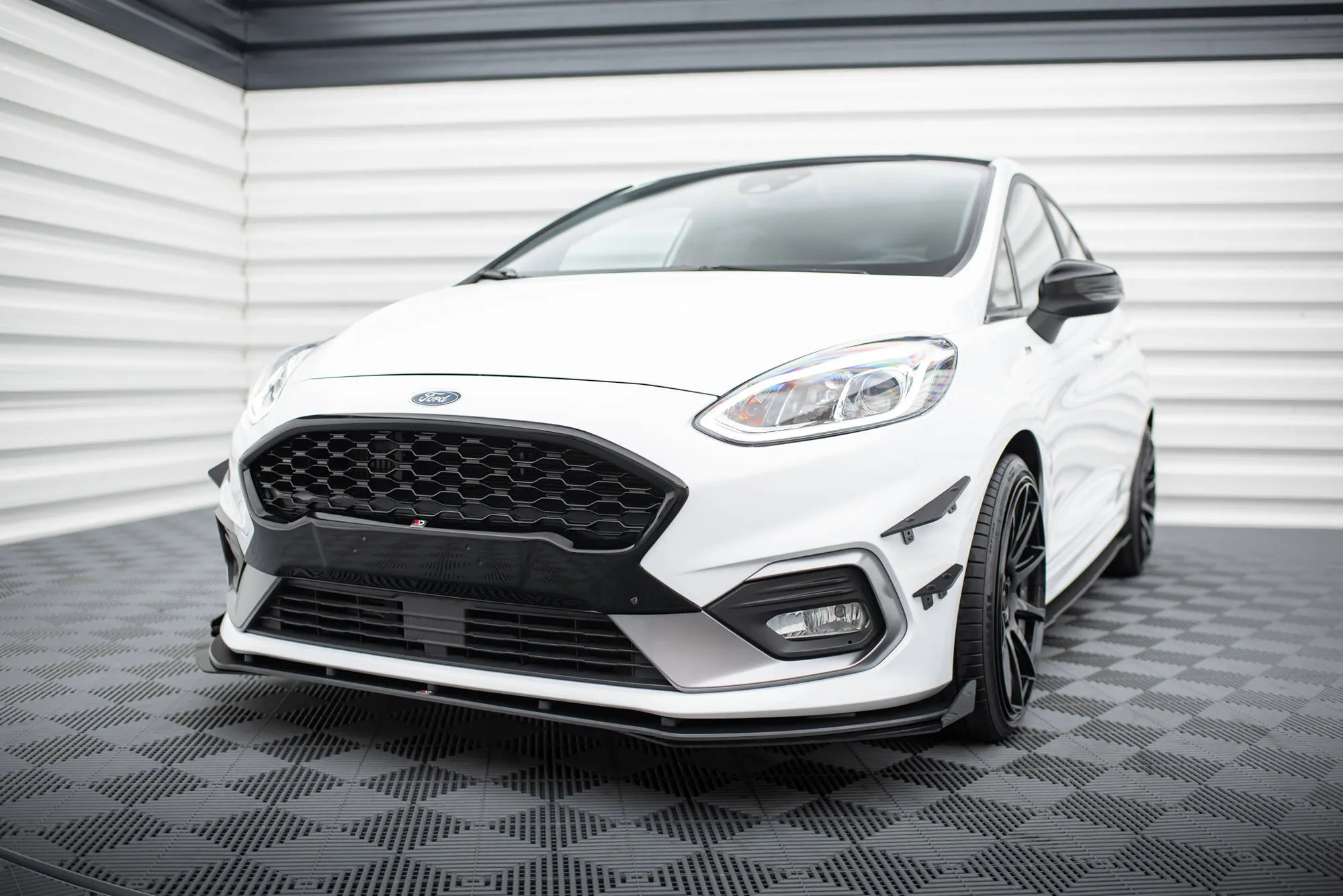 Frontspoiler + Flopper Ford Fiesta Mk7 ST / ST-Line 2016 - 2023 | Street Pro Black Edition