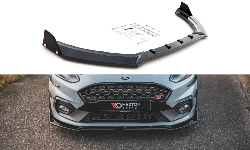 Frontspoiler + Flopper Ford Fiesta VII ST-Line 2017-2021 / Fiesta VII ST 2018-2021 | V.4 Glossy Black Edition – bilde 2