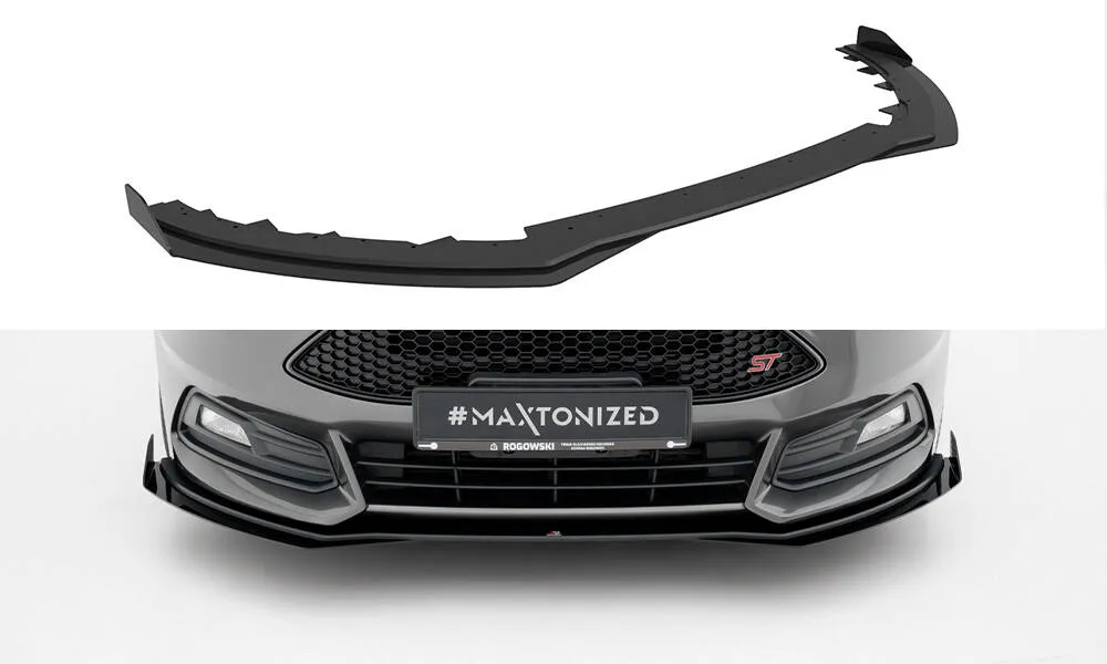Frontspoiler + Flopper Ford Focus ST III Facelift 2015 - 2018 | Street Pro Black Edition