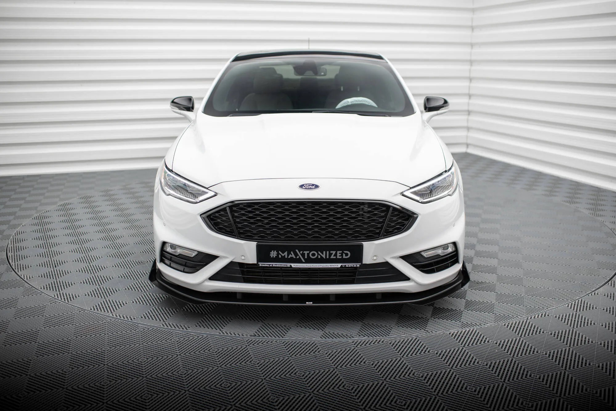 Frontspoiler + Flopper Ford Mondeo Sport V facelift 2019 - 2022 / Ford Fusion Sport (usa) II facelift 2019 - 2020 | Street Pro Black Edition – bilde 2