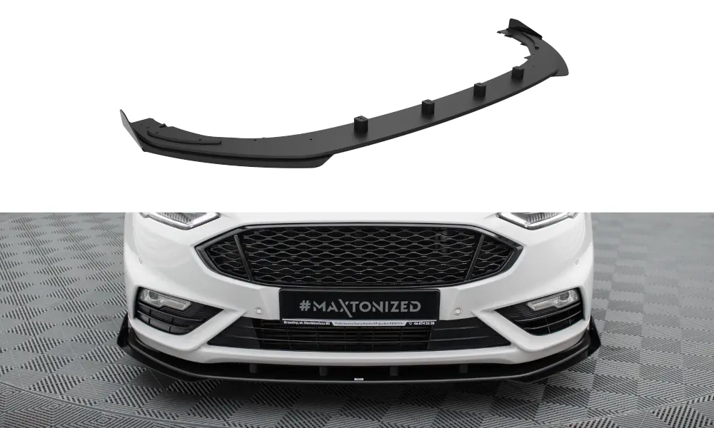 Frontspoiler + flopper Ford Mondeo Sport V facelift 2019 - 2022 / Ford Fusion Sport (USA) mk2 facelift 2019 - 2020 | Street Pro Black Edition – bilde 3