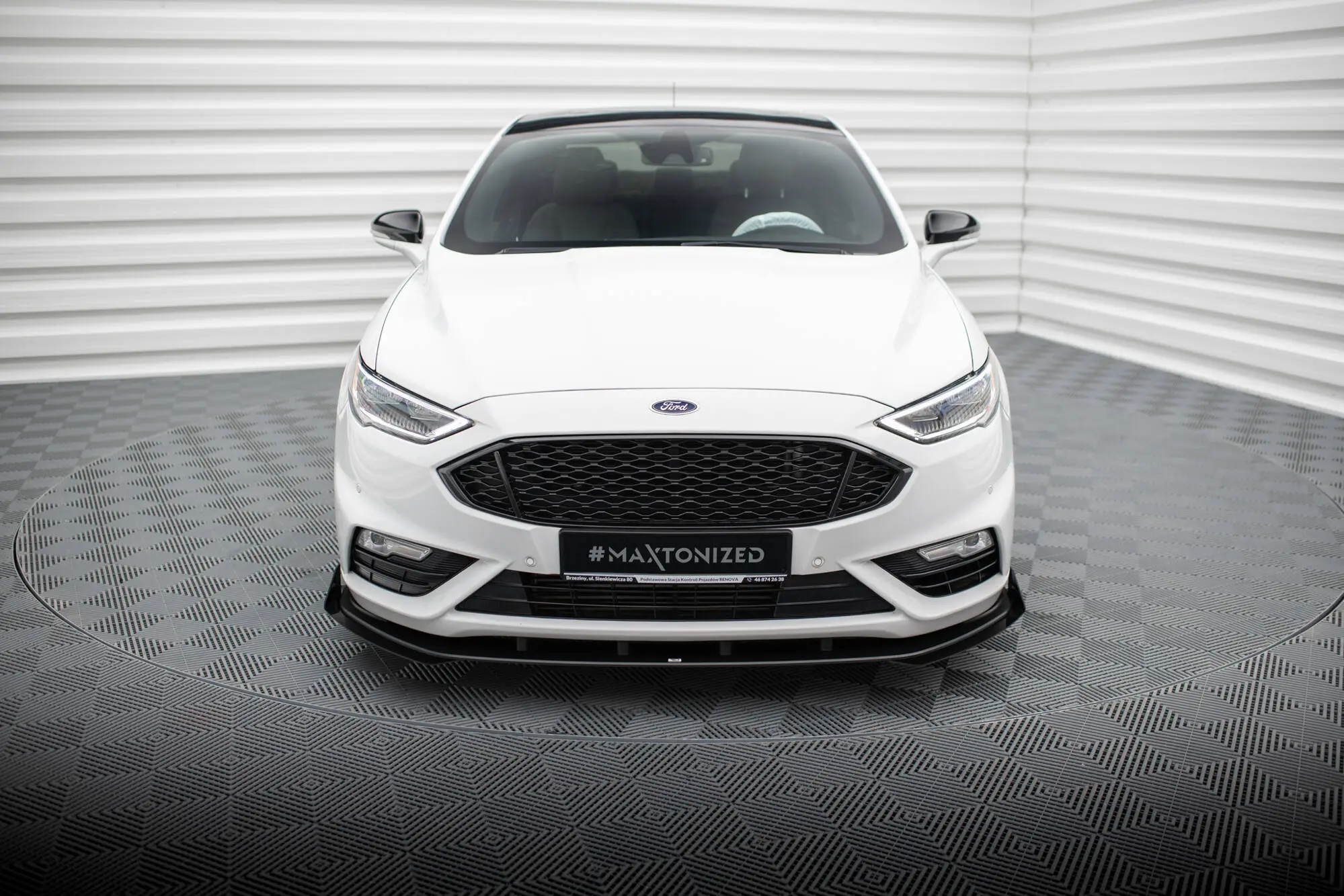 Frontspoiler + flopper Ford Mondeo Sport V facelift 2019 - 2022 / Ford Fusion Sport (USA) mk2 facelift 2019 - 2020 | Street Pro Black Edition – bilde 4