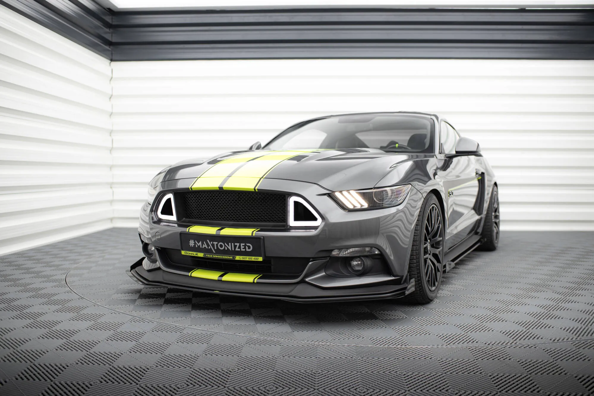 Frontspoiler + Flopper Ford Mustang GT VI 2014 - 2017 | Street Pro Black Edition