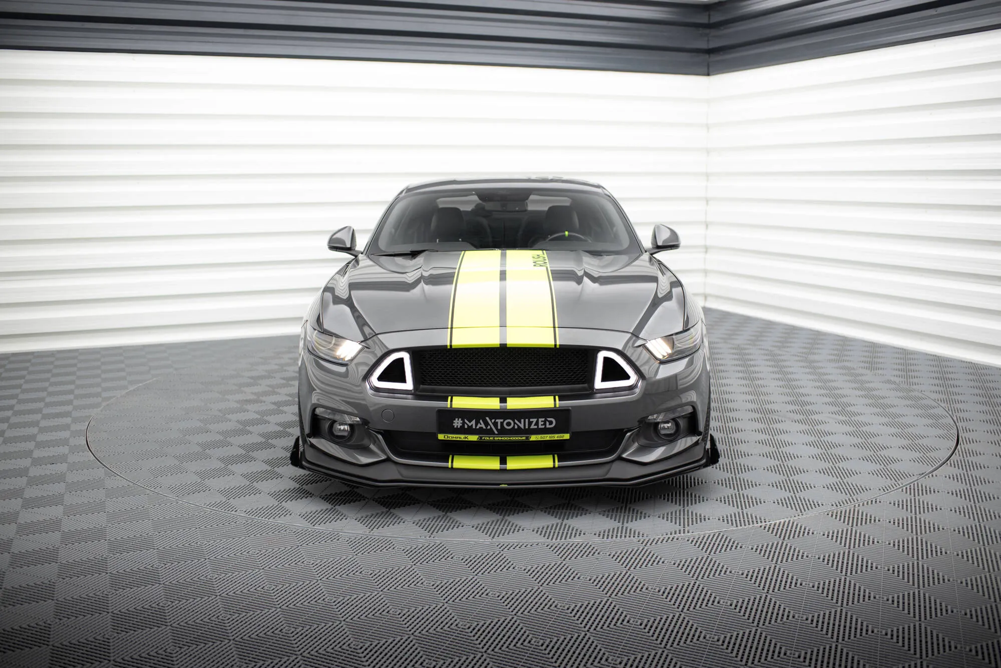 Frontspoiler + Flopper Ford Mustang GT VI 2014 - 2017 | Street Pro Black Edition – bilde 2