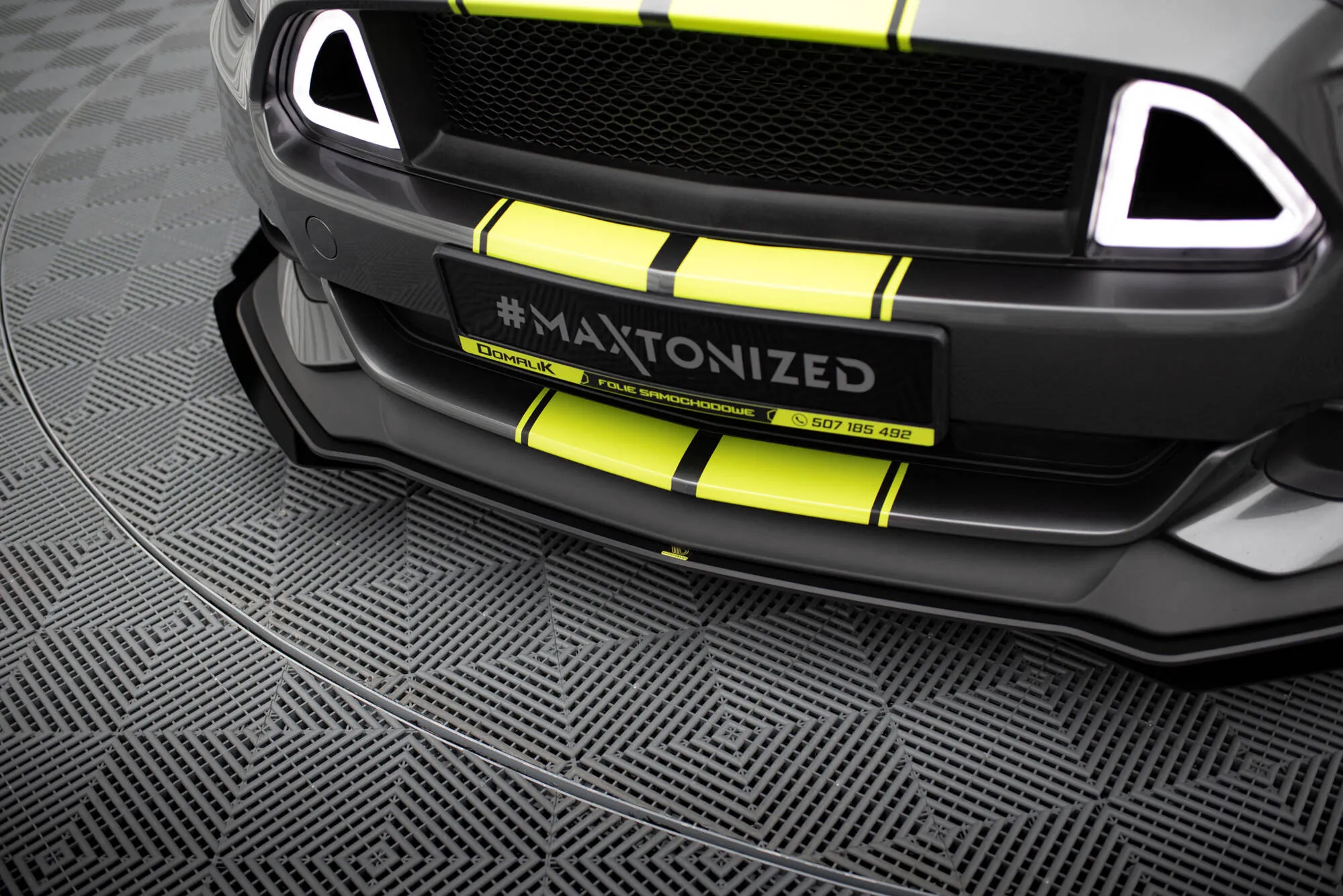 Frontspoiler + Flopper Ford Mustang GT VI 2014 - 2017 | Street Pro Black Edition – bilde 3