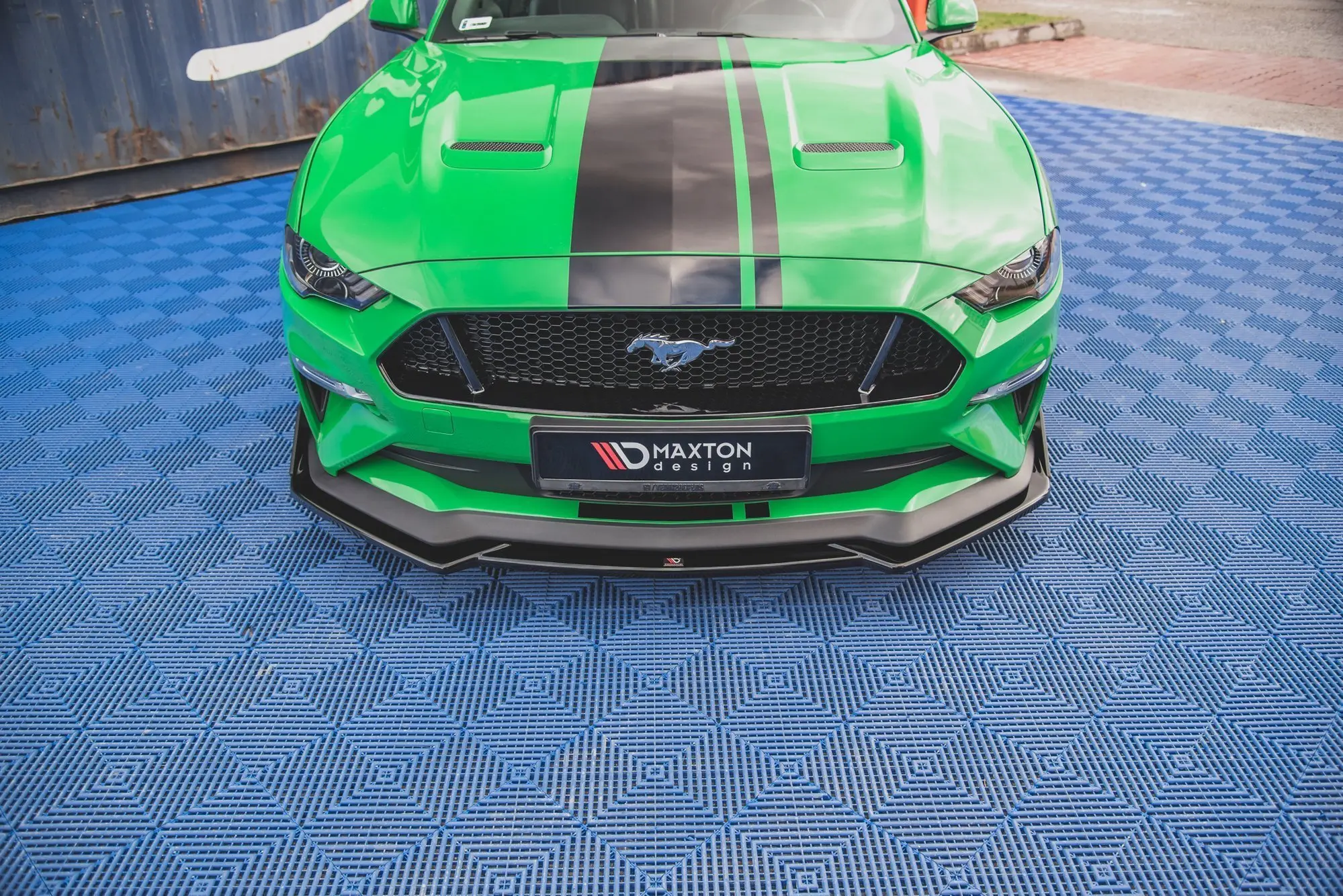 Frontspoiler + Flopper Ford Mustang VI GT Facelift 2017.- 2023 | V.1 Glossy Black Edition