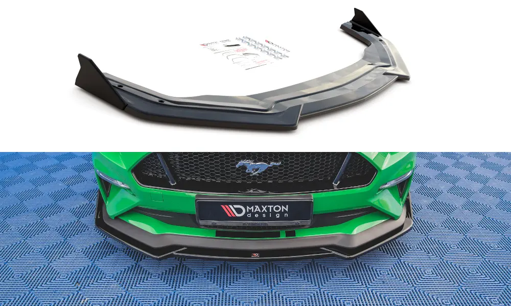 Frontspoiler + Flopper Ford Mustang VI GT Facelift 2017.- 2023 | V.1 Glossy Black Edition – bilde 2