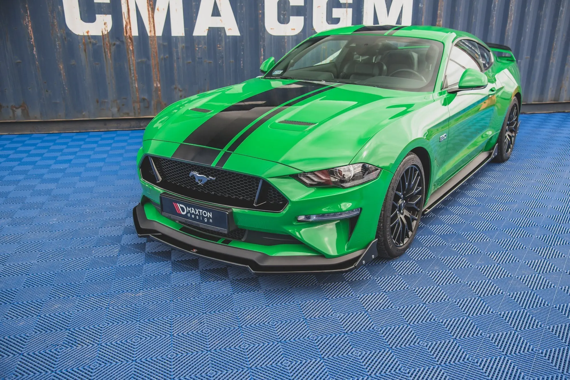 Frontspoiler + Flopper Ford Mustang VI GT Facelift 2017.- 2023 | V.1 Glossy Black Edition – bilde 4