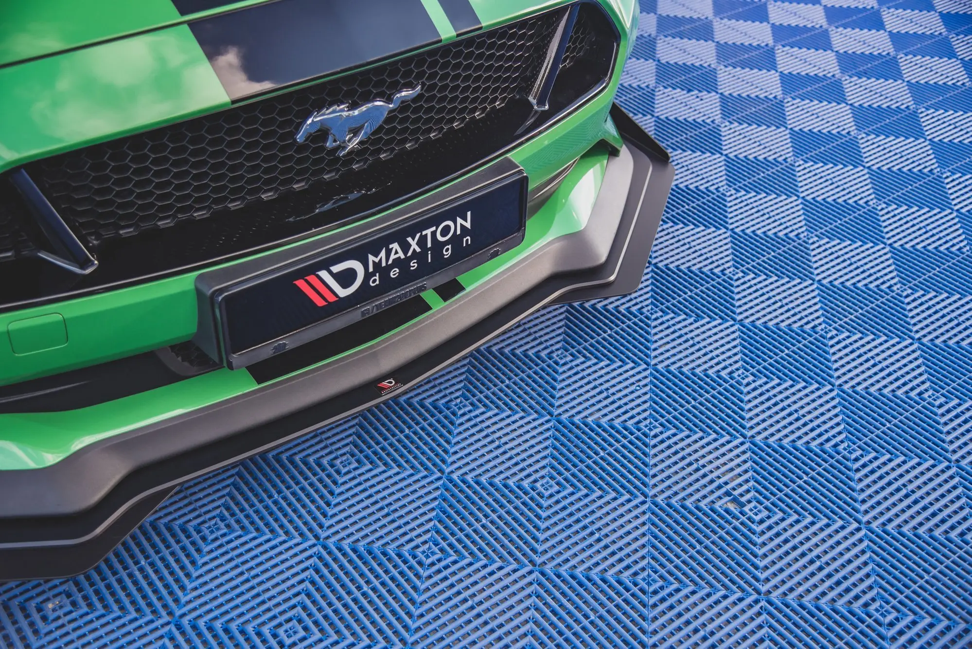 Frontspoiler + Flopper Ford Mustang VI GT Facelift 2017 - 2023 | V.1 Street Pro Black Edition