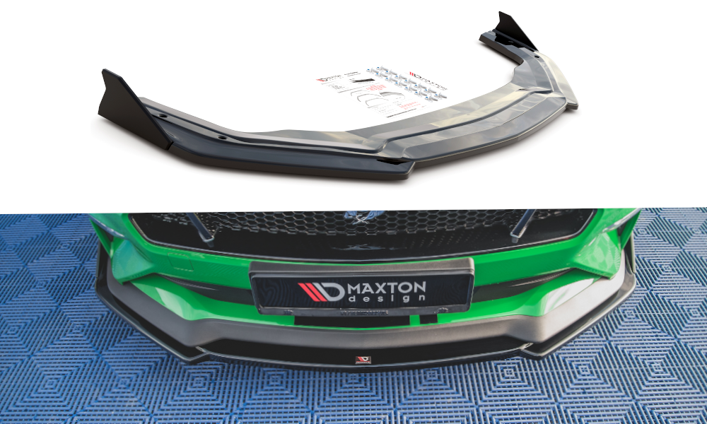 Frontspoiler + Flopper Ford Mustang VI GT Facelift 2017 - 2023 | V.2 Glossy Black Edition – bilde 2