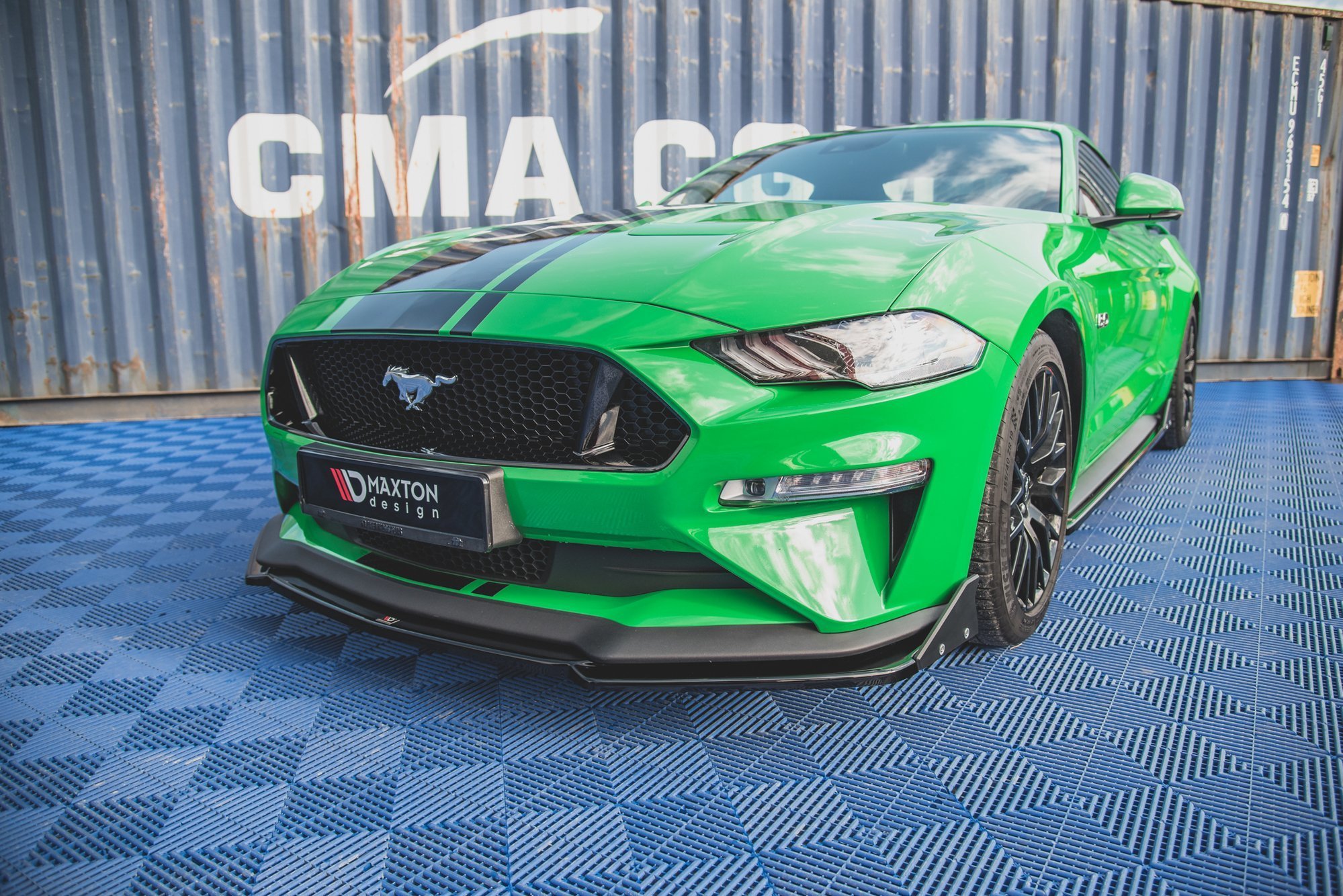 Frontspoiler + Flopper Ford Mustang VI GT Facelift 2017 - 2023 | V.2 Glossy Black Edition – bilde 3