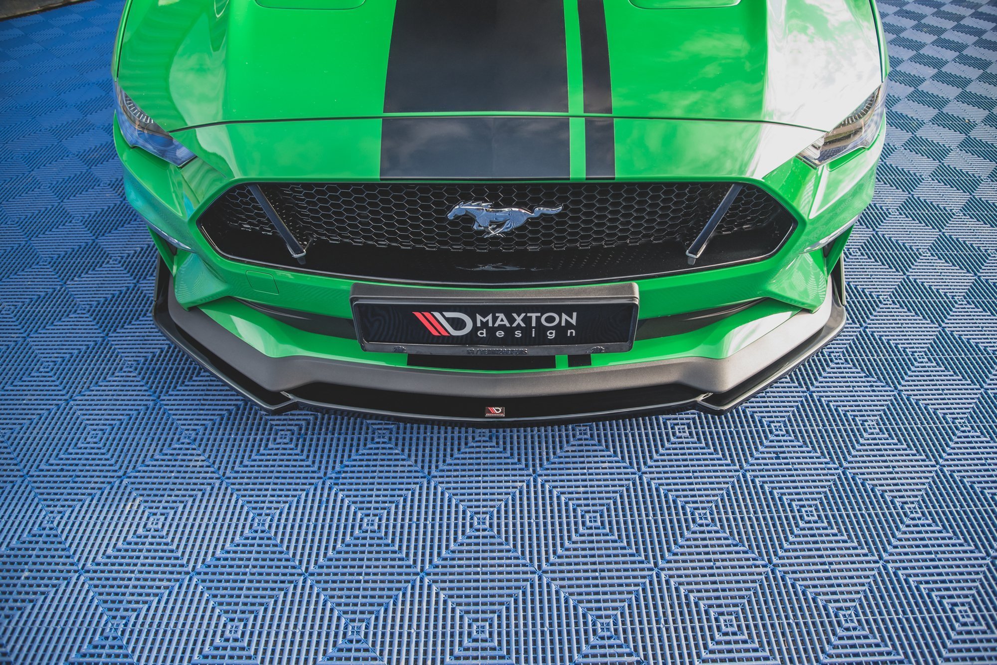 Frontspoiler + Flopper Ford Mustang VI GT Facelift 2017 - 2023 | V.2 Glossy Black Edition – bilde 4