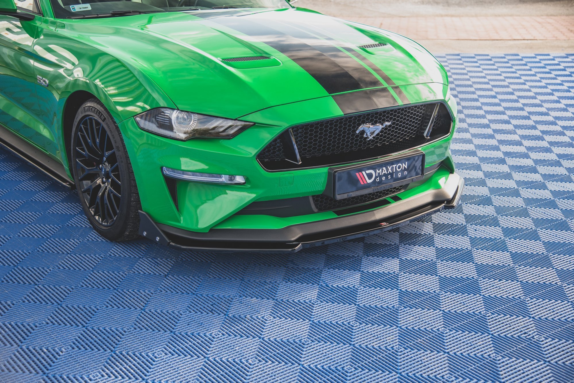 Frontspoiler + Flopper Ford Mustang VI GT Facelift 2017 - 2023 | V.2 Glossy Black Edition – bilde 5