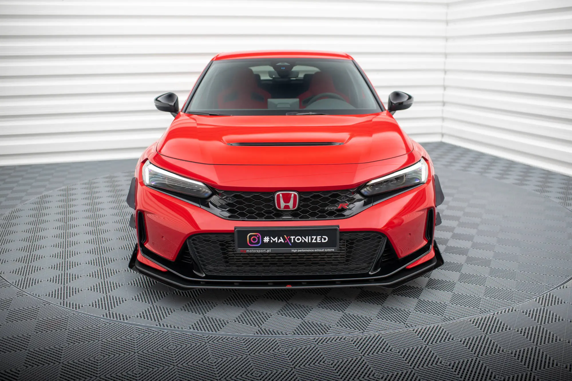 Frontspoiler + flopper Honda Civic XI Type-R  2023-> | Street Pro Black Edition – bilde 2