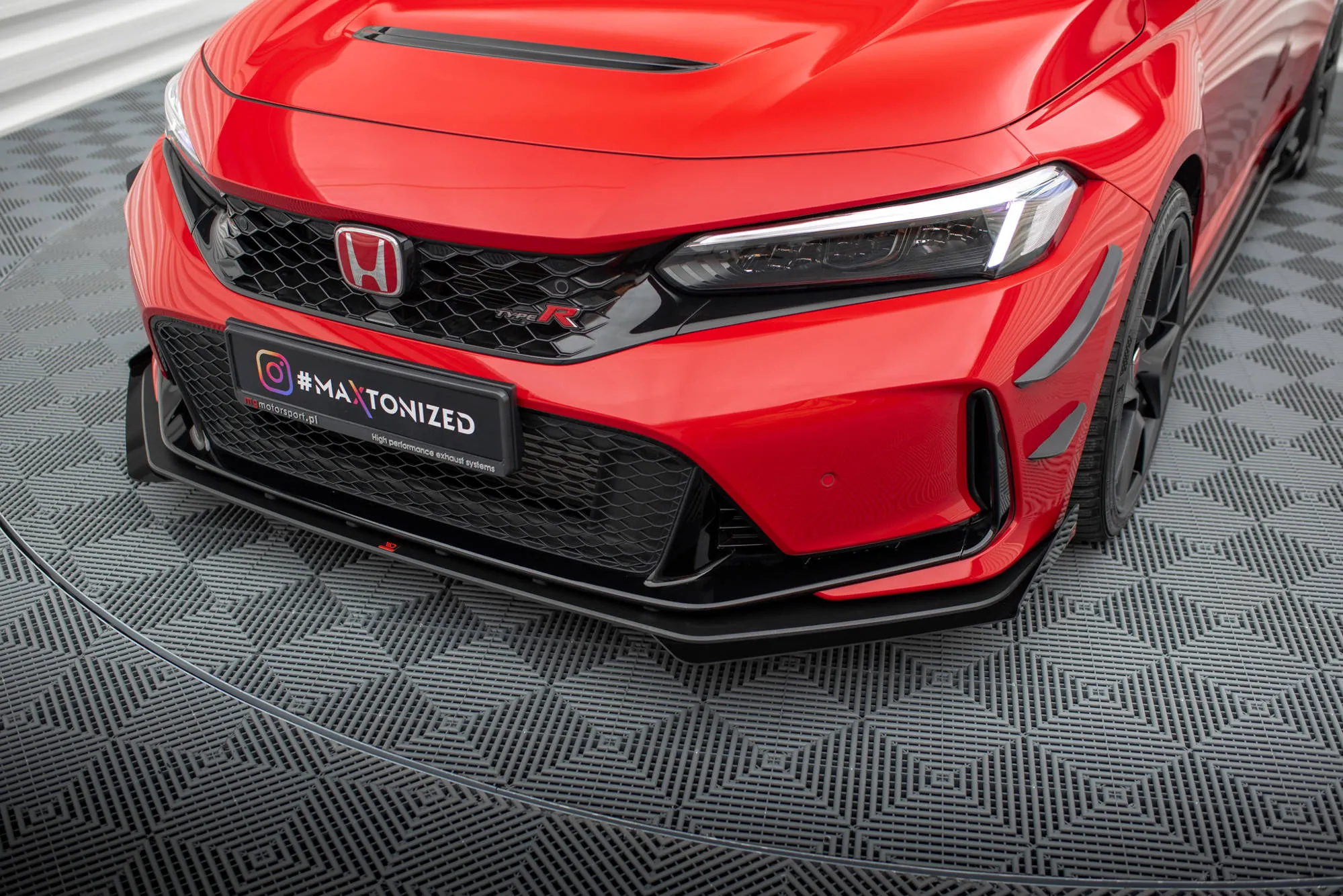 Frontspoiler + Flopper Honda Civic XI Type-R 2023-> | Street Pro Black Edition