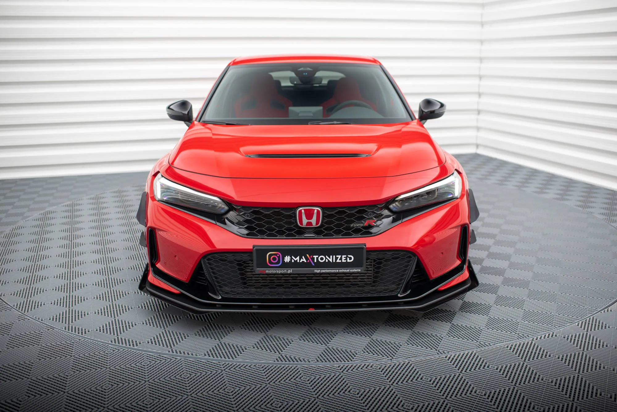 Frontspoiler + Flopper Honda Civic XI Type-R 2023-> | Street Pro Black Edition – bilde 2