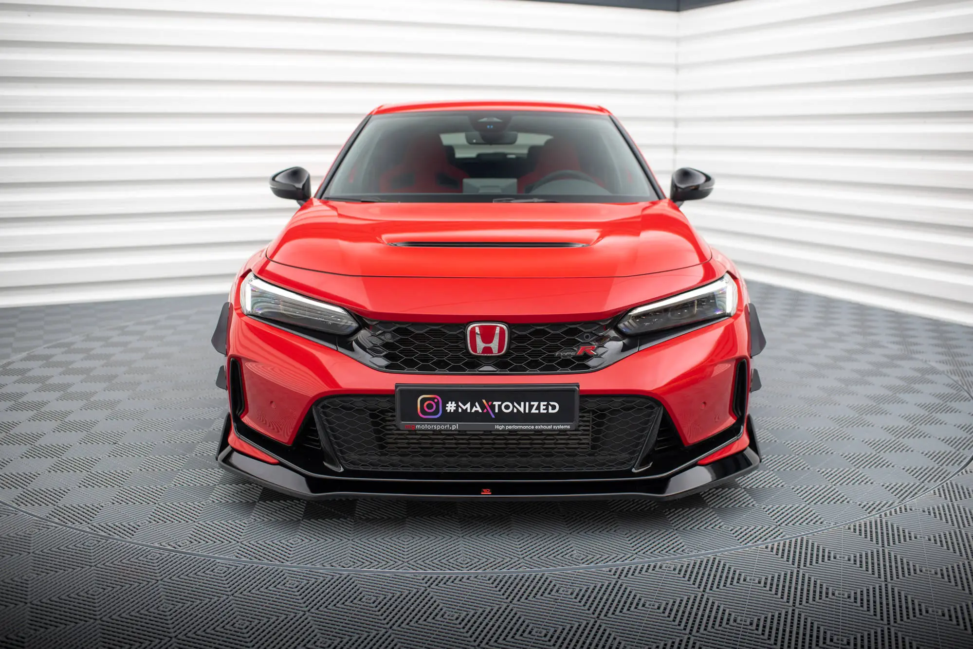 Frontspoiler + flopper Honda Civic XI Type-R  2023-> | V.1 Glossy Black Edition – bilde 2