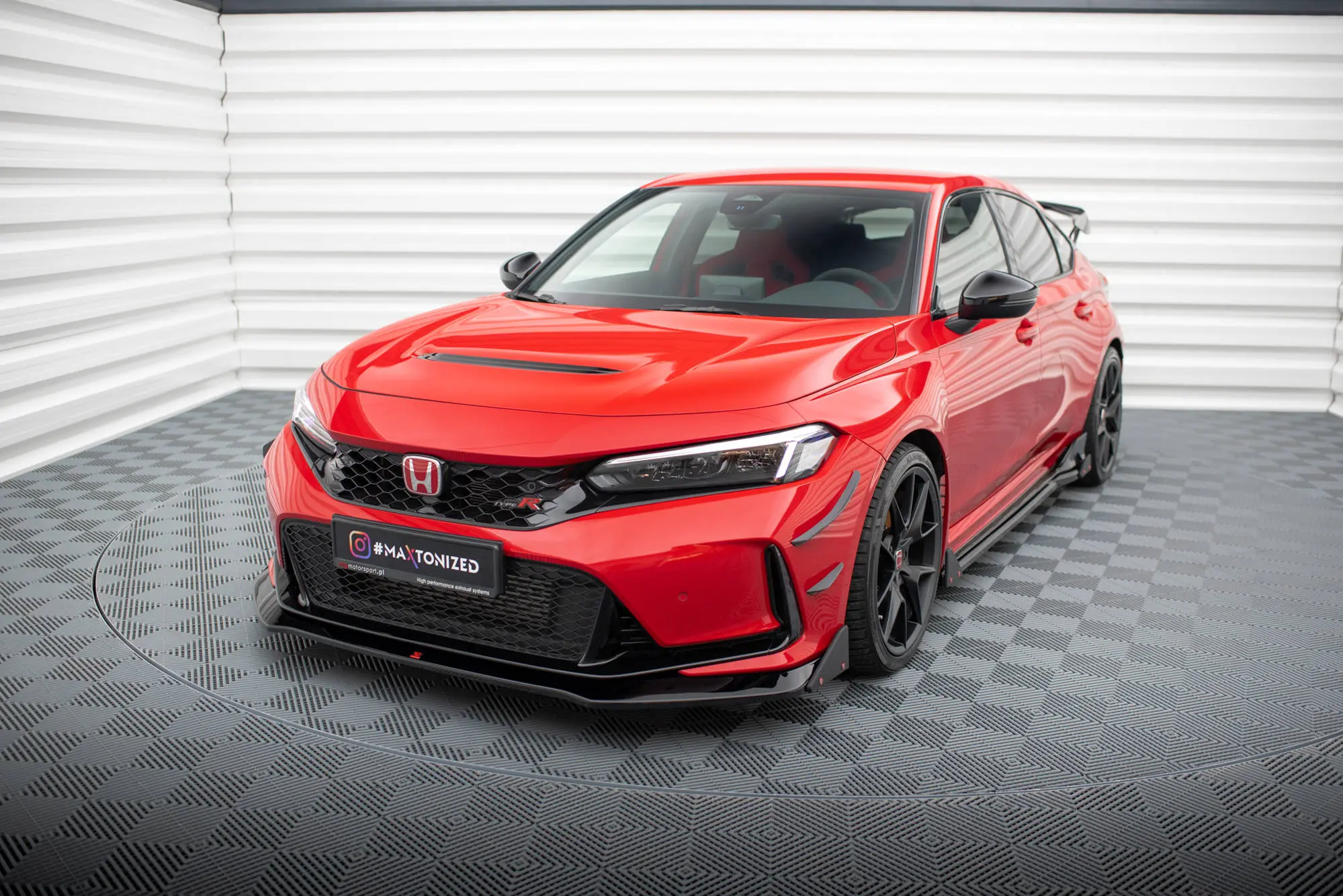 Frontspoiler + flopper Honda Civic XI Type-R  2023-> | V.1 Glossy Black Edition – bilde 4
