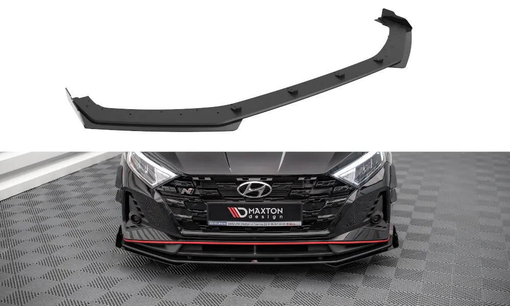 Frontspoiler + Flopper Hyundai i20 III N 2020 - 2023 | V.1 Street Pro Black Edition – bilde 2