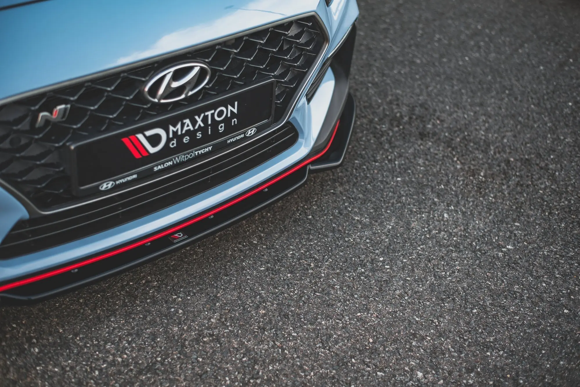 Frontspoiler + Flopper Hyundai i30 III N / i30 III Fastback 2017-2020 | V.6 Glossy Black Edition