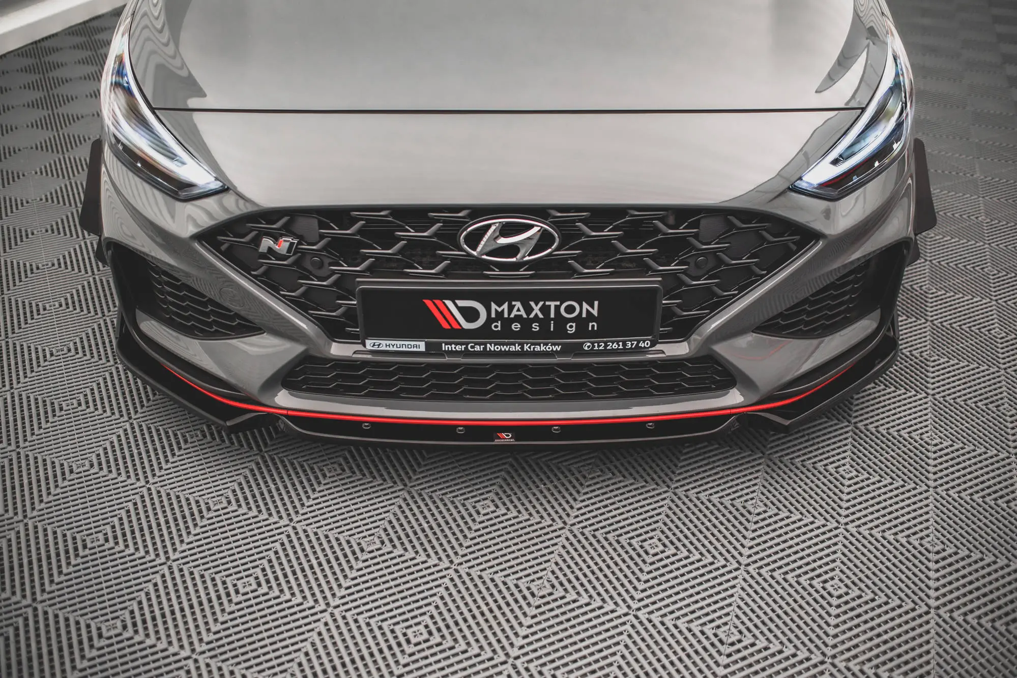 Frontspoiler + Flopper Hyundai i30 III N / i30 III Fastback Facelift 2020-> | V.1 Glossy Black Edition