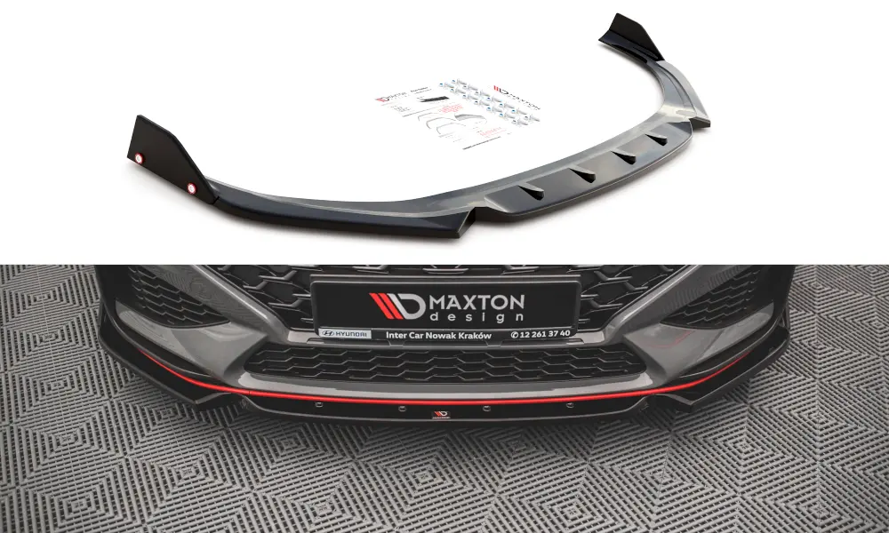 Frontspoiler + Flopper Hyundai i30 III N / i30 III Fastback Facelift 2020-> | V.1 Glossy Black Edition – bilde 2