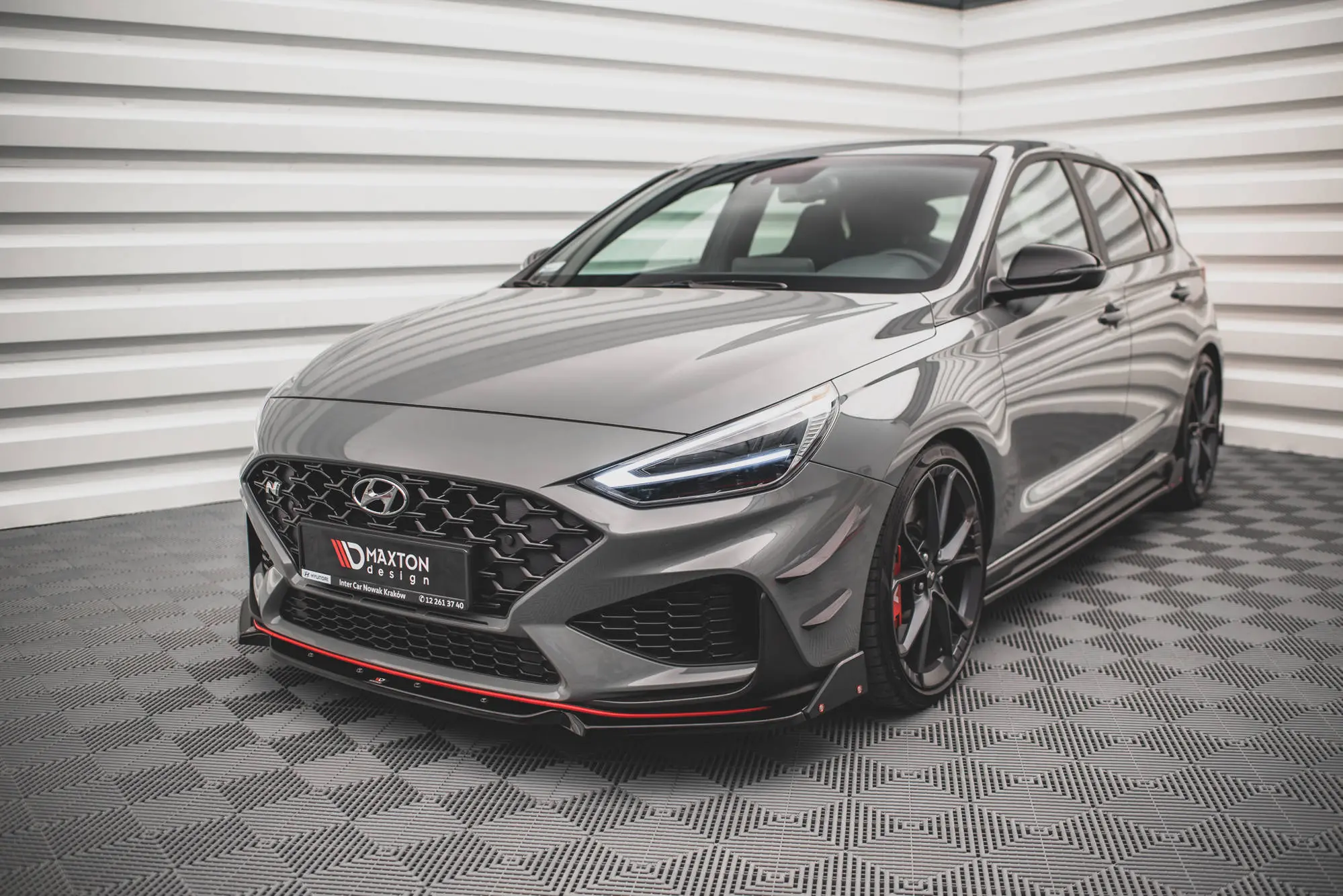 Frontspoiler + Flopper Hyundai i30 III N / i30 III Fastback Facelift 2020-> | V.1 Glossy Black Edition – bilde 4