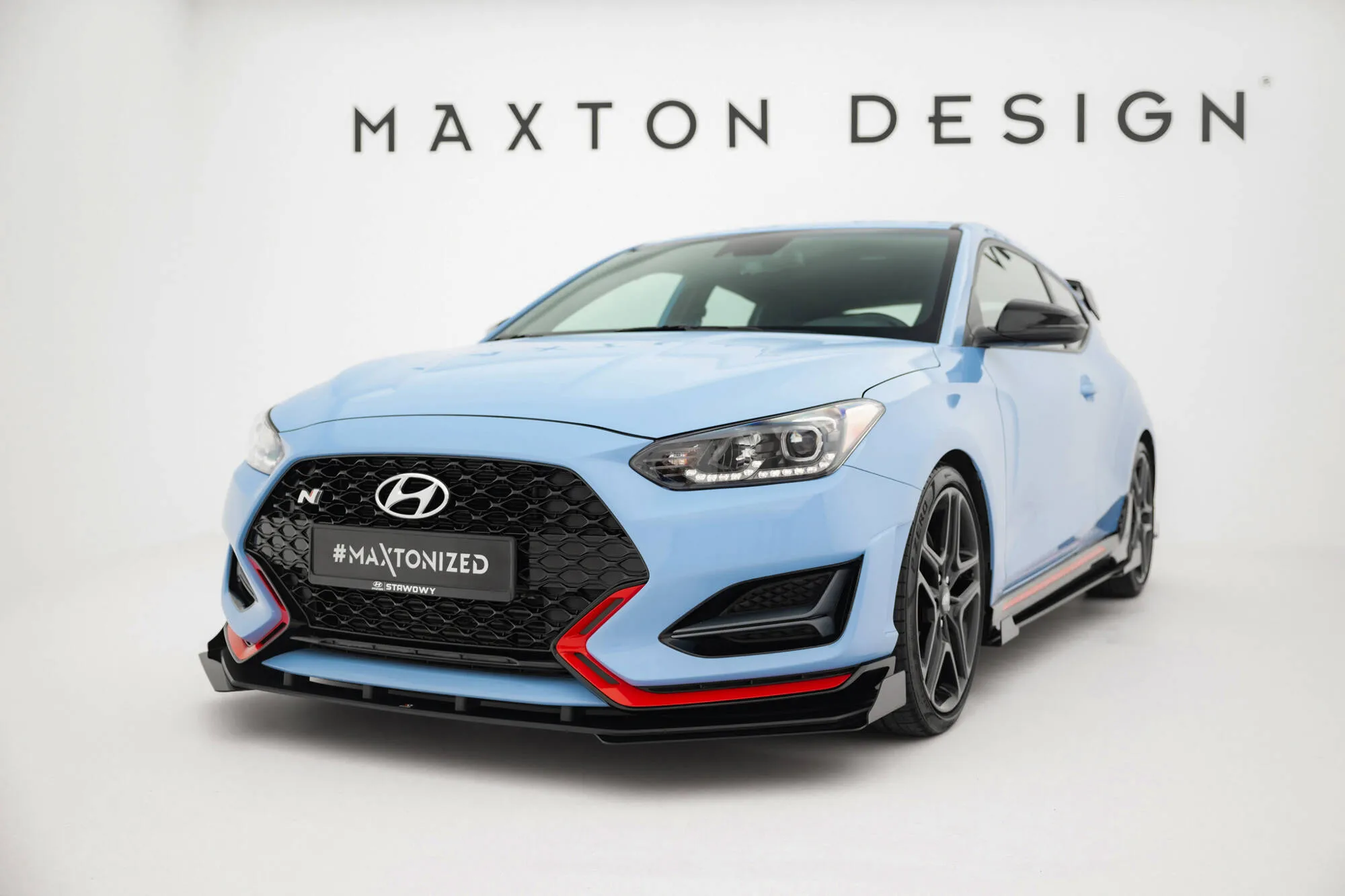 Frontspoiler + Flopper Hyundai Veloster N II 2018 - 2022 | Street Pro Black Edition
