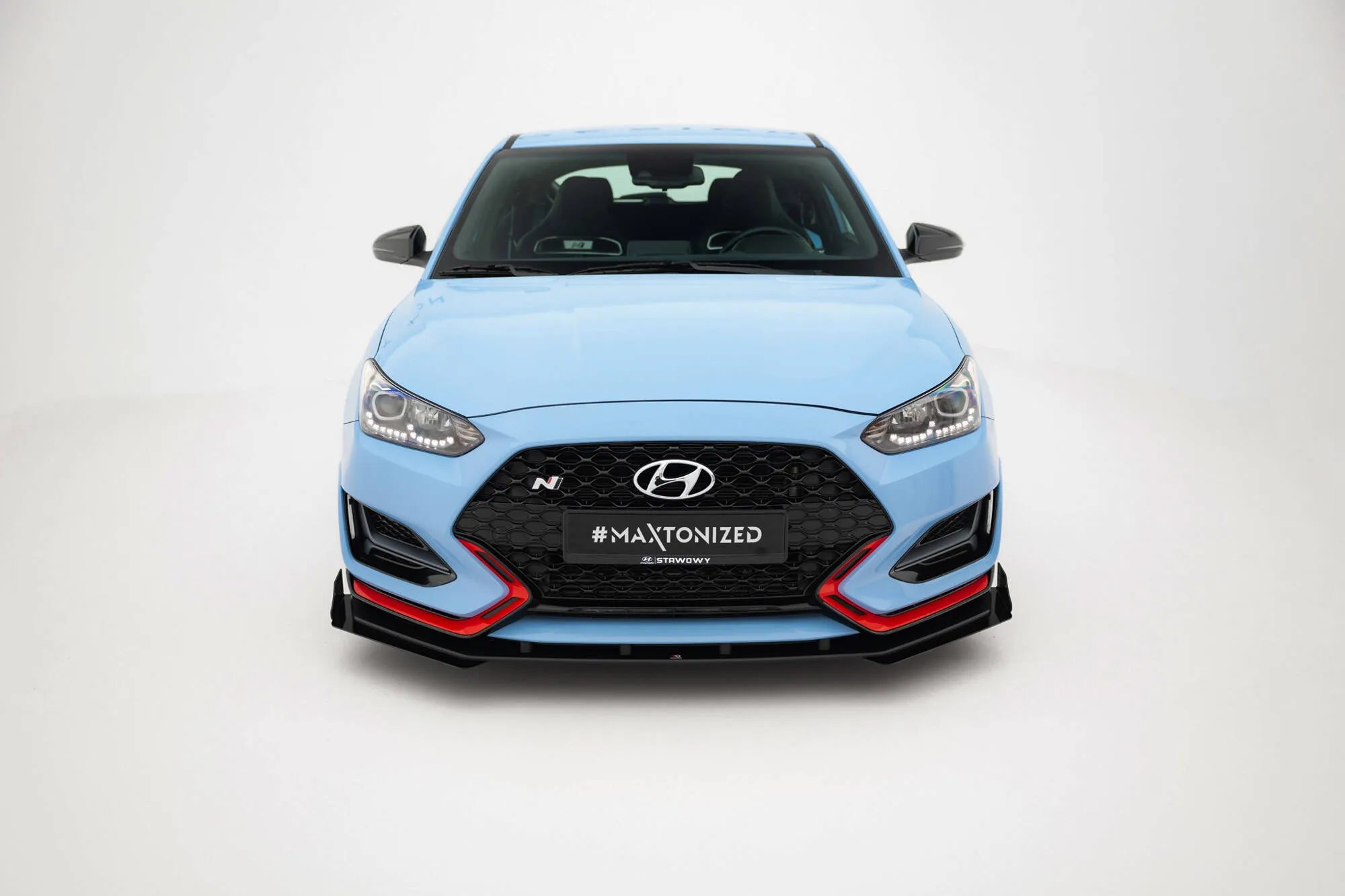 Frontspoiler + Flopper Hyundai Veloster N II 2018 - 2022 | Street Pro Black Edition – bilde 6