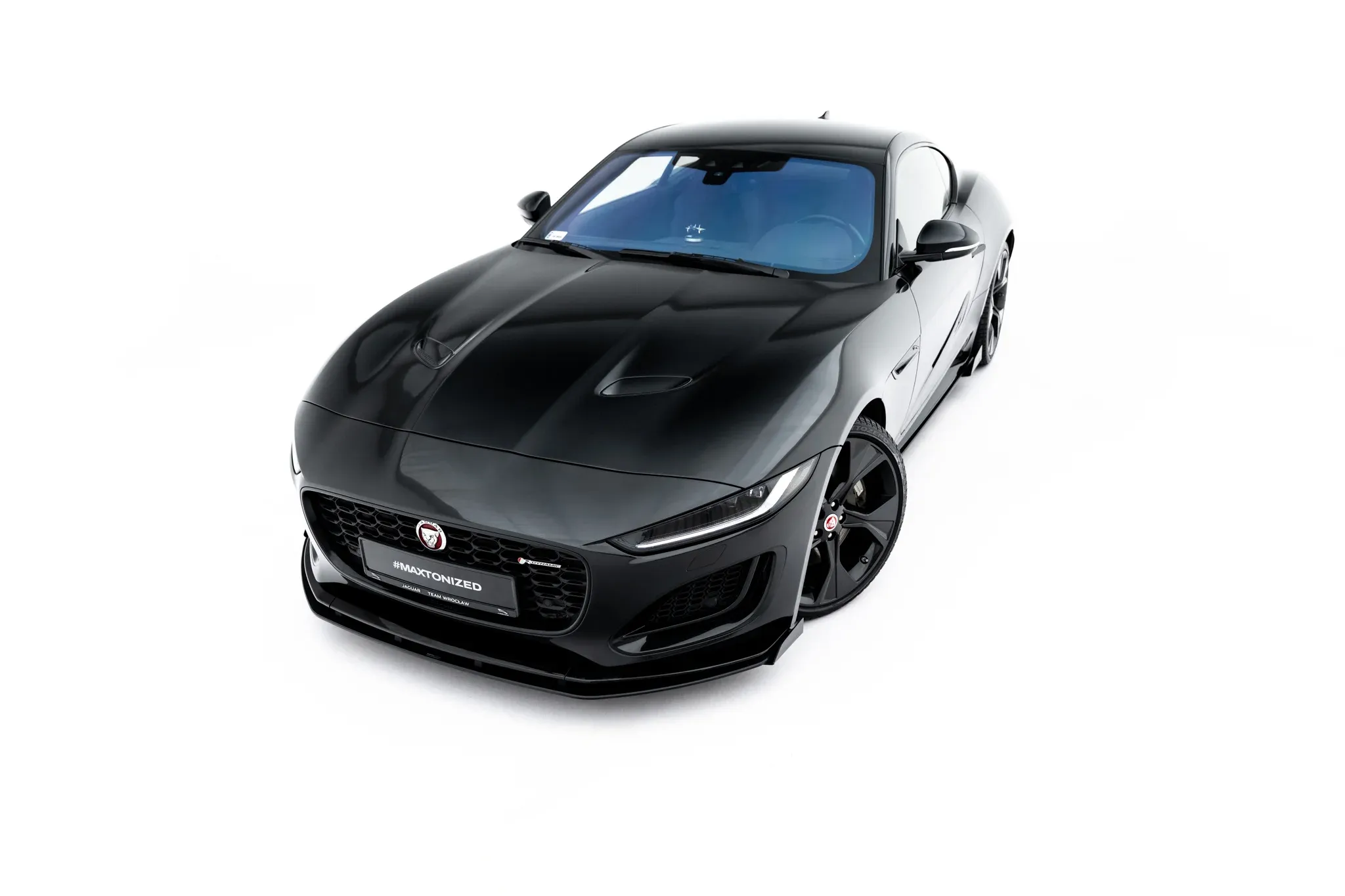 Frontspoiler + Flopper Jaguar F-Type X152 Facelift 2 2020 - 2024 | Street Pro Black Edition – bilde 3